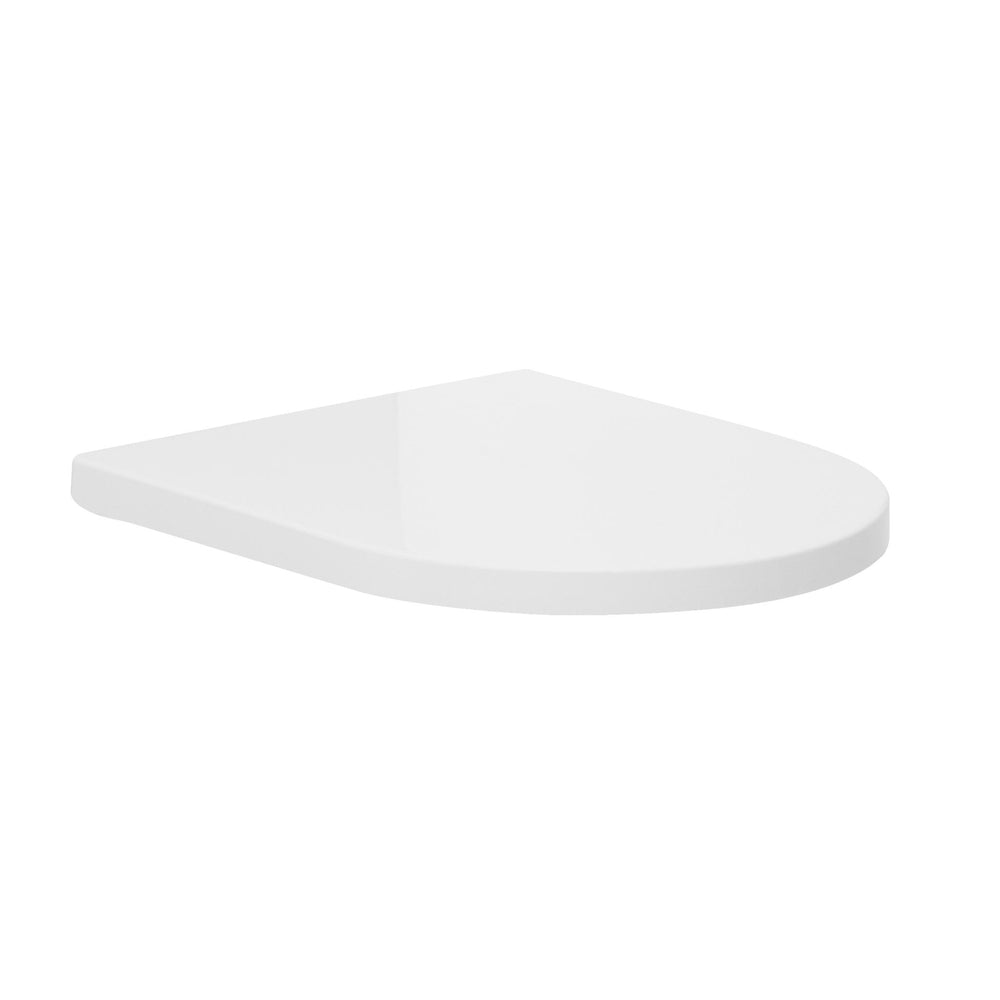 JOHNSON SUISSE VENEZIA DOUBLE FLAP TOILET SEAT WHITE