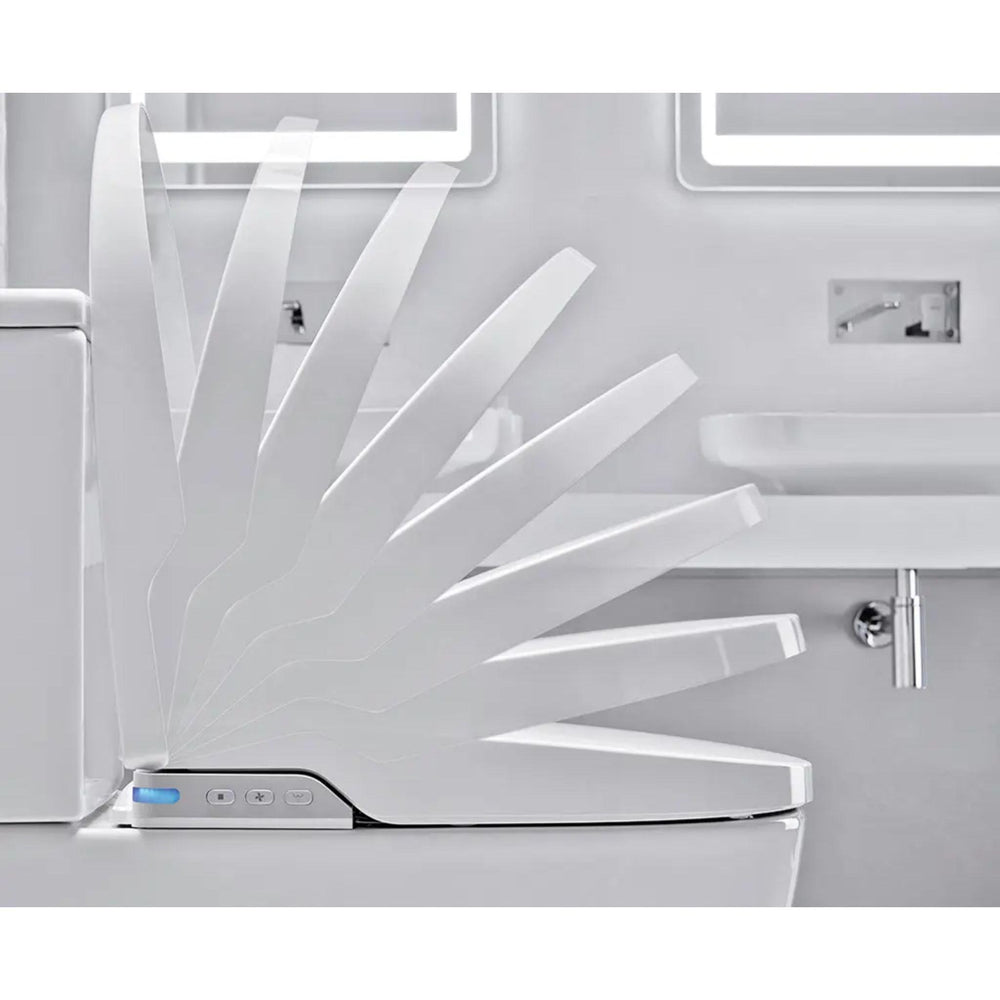 JOHNSON SUISSE LISTO BTW RIMLESS SMART TOILET SUITE W/ REMOTE CONTROL GLOSS WHITE