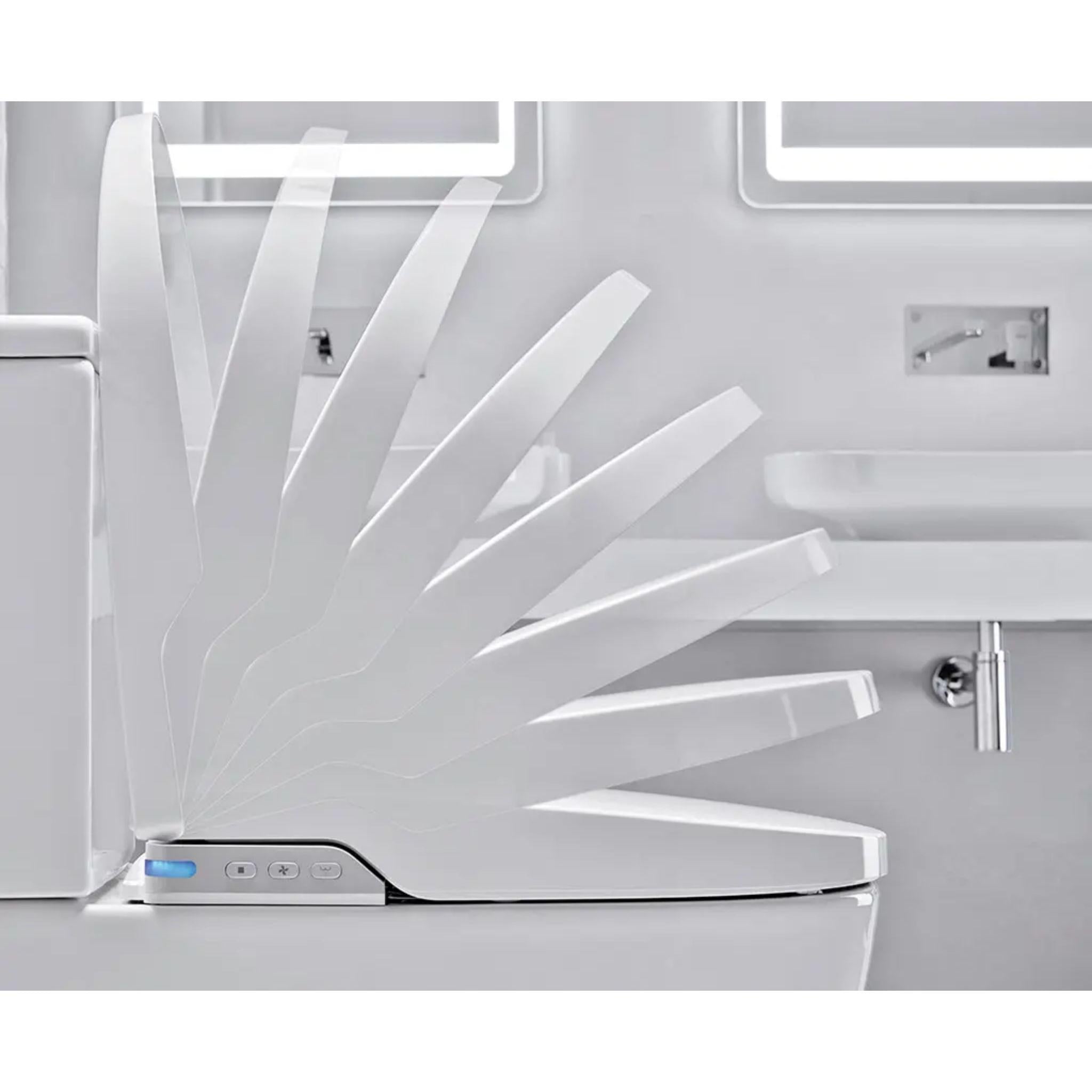 JOHNSON SUISSE LISTO BTW RIMLESS SMART TOILET SUITE W/ REMOTE CONTROL GLOSS WHITE