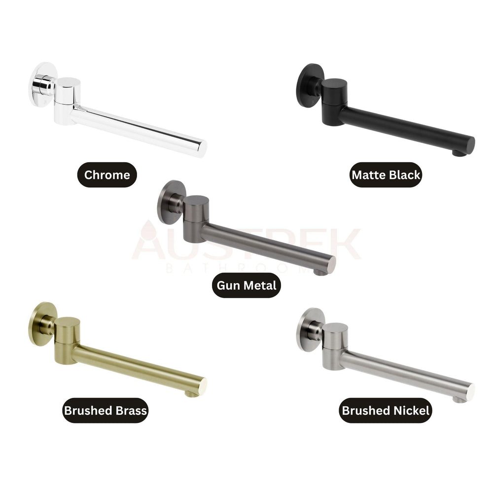 JOHNSON SUISSE VENEZIA SWIVEL BATH SPOUT 242MM CHROME