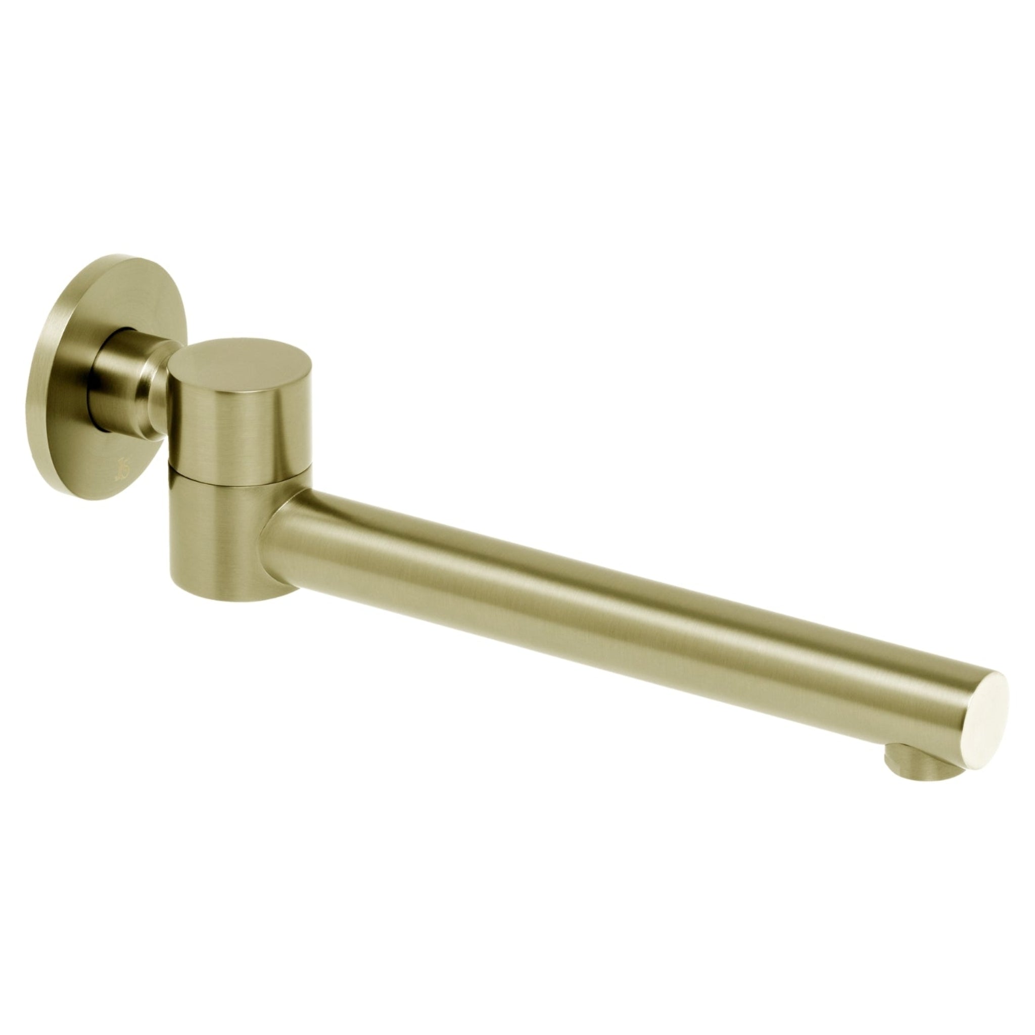 JOHNSON SUISSE VENEZIA SWIVEL BATH SPOUT 242MM BRUSHED BRASS
