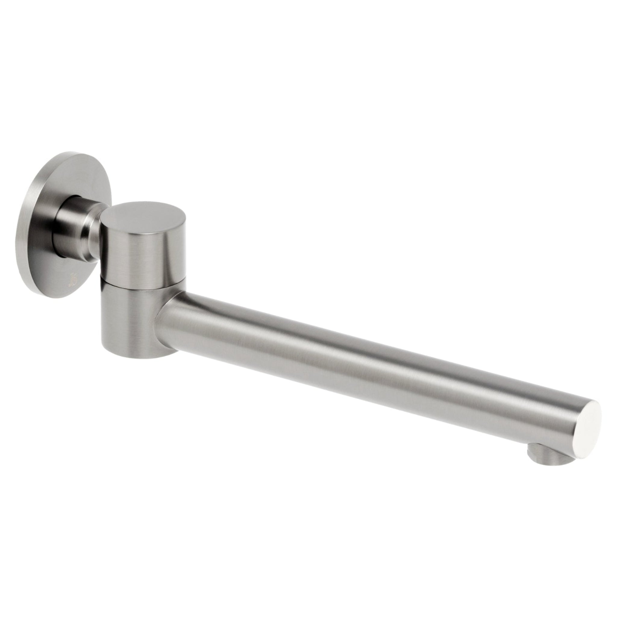 JOHNSON SUISSE VENEZIA SWIVEL BATH SPOUT 242MM BRUSHED NICKEL