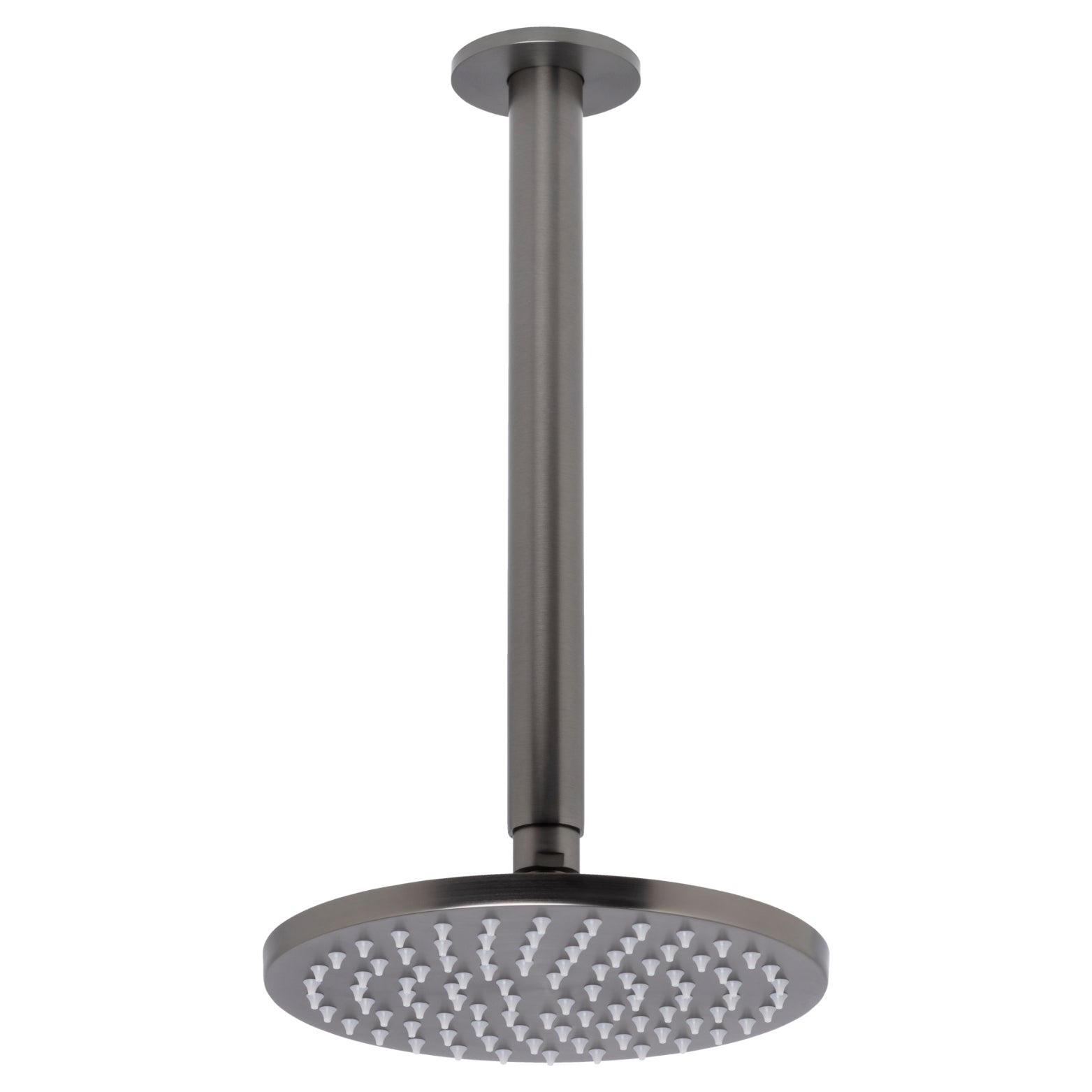 JOHNSON SUISSE VENEZIA OVERHEAD RAIN SHOWER WITH CEILING ARM 300MM GUN METAL