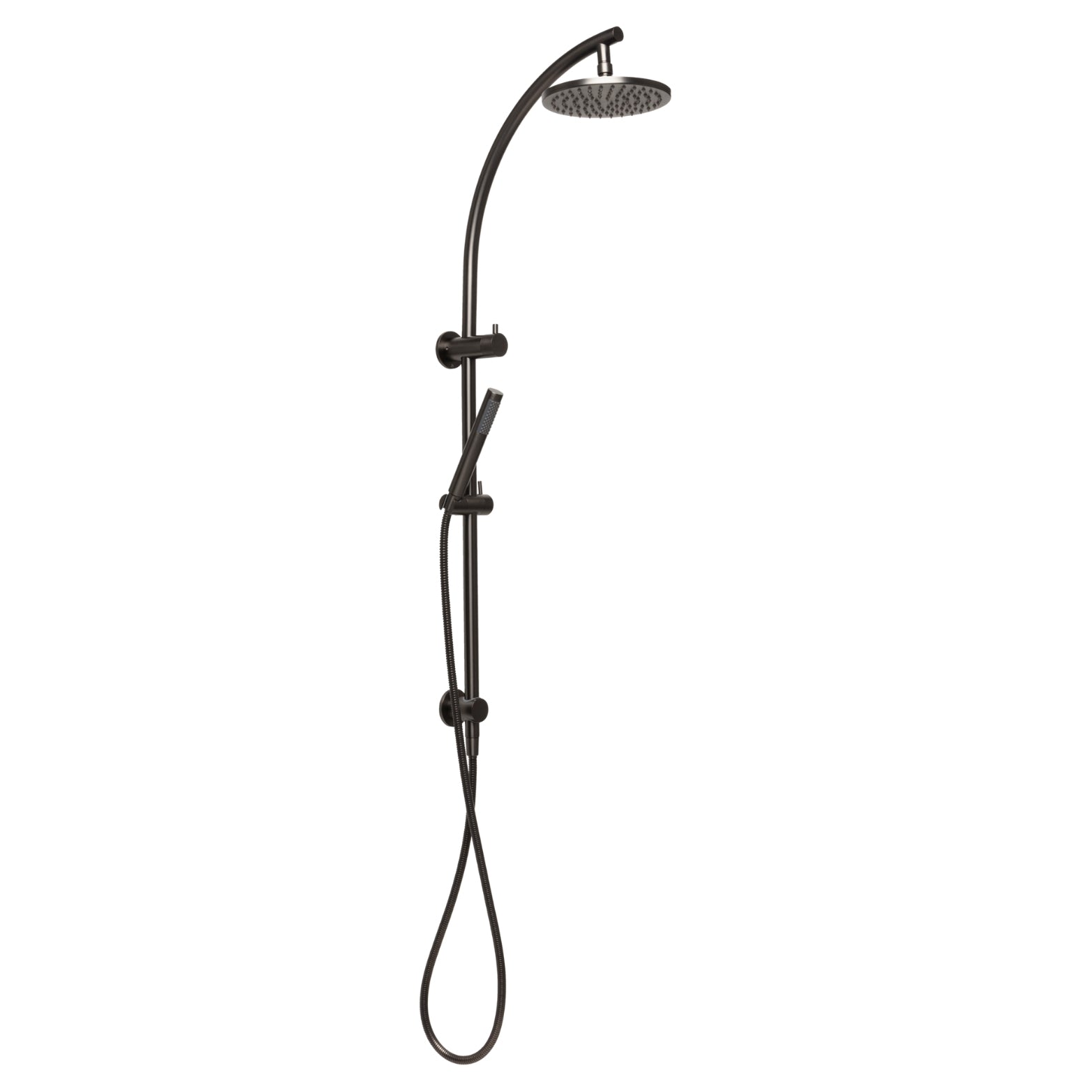 JOHNSON SUISSE VENEZIA TWIN SHOWER 1095MM GUN METAL