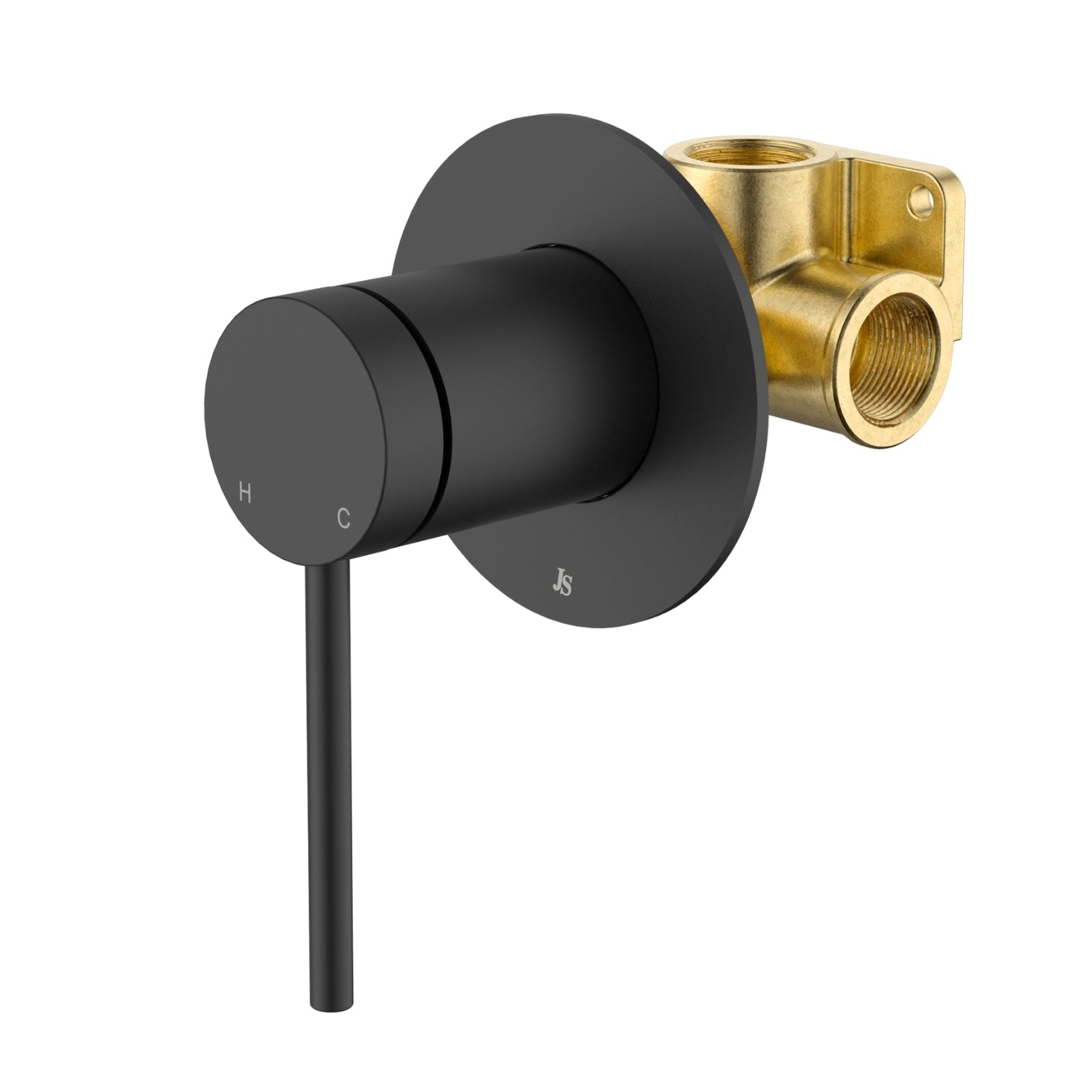 JOHNSON SUISSE VENEZIA SHOWER MIXER COMPLETE KIT MATTE BLACK