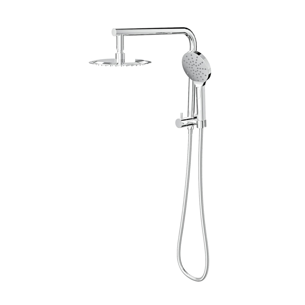 LINSOL SOULJET TWIN SHOWER WITH SHORT RAIL 342MM CHROME