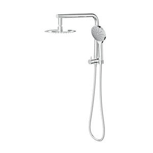 LINSOL SOULJET TWIN SHOWER WITH SHORT RAIL 342MM CHROME