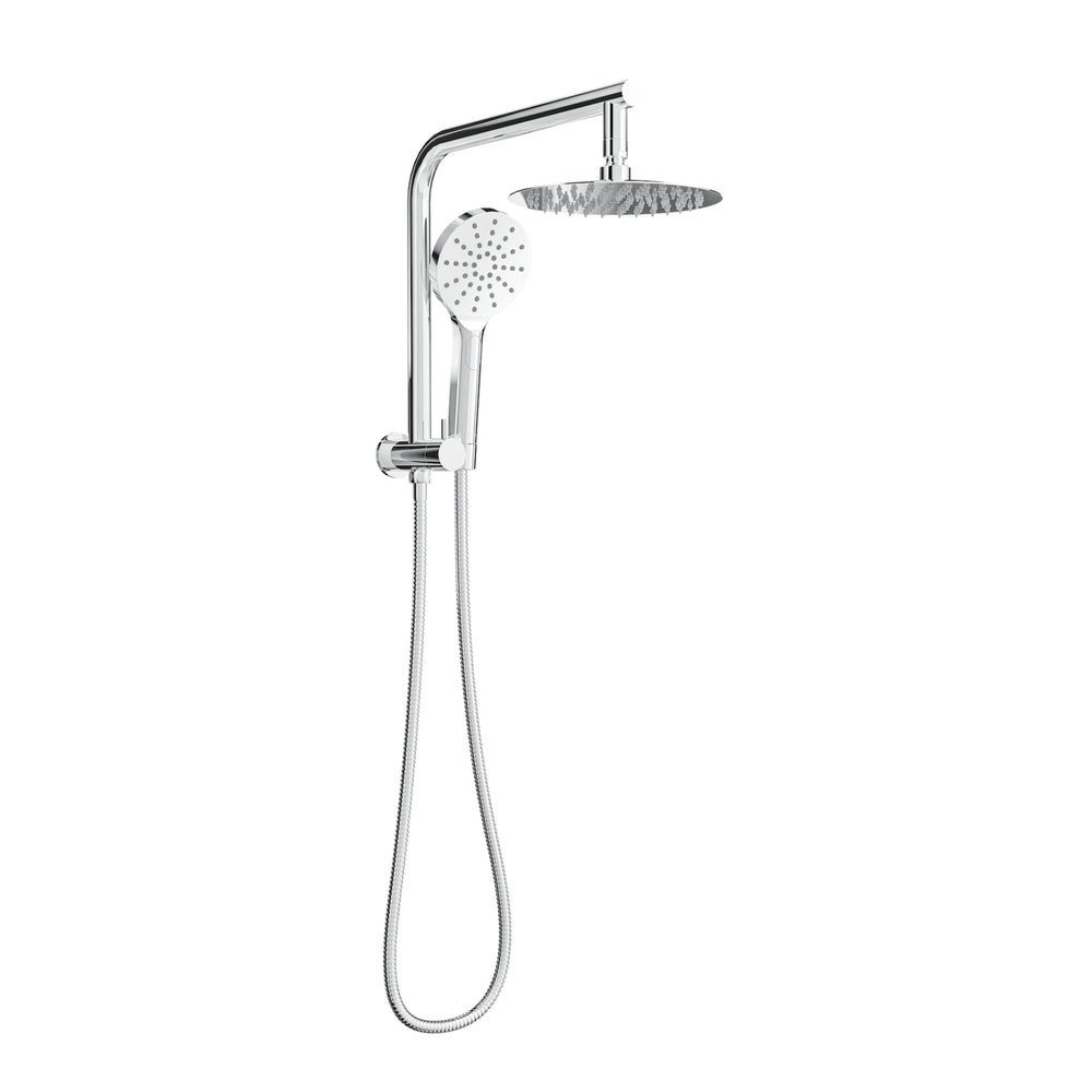 LINSOL SOULJET TWIN SHOWER WITH SHORT RAIL 342MM CHROME