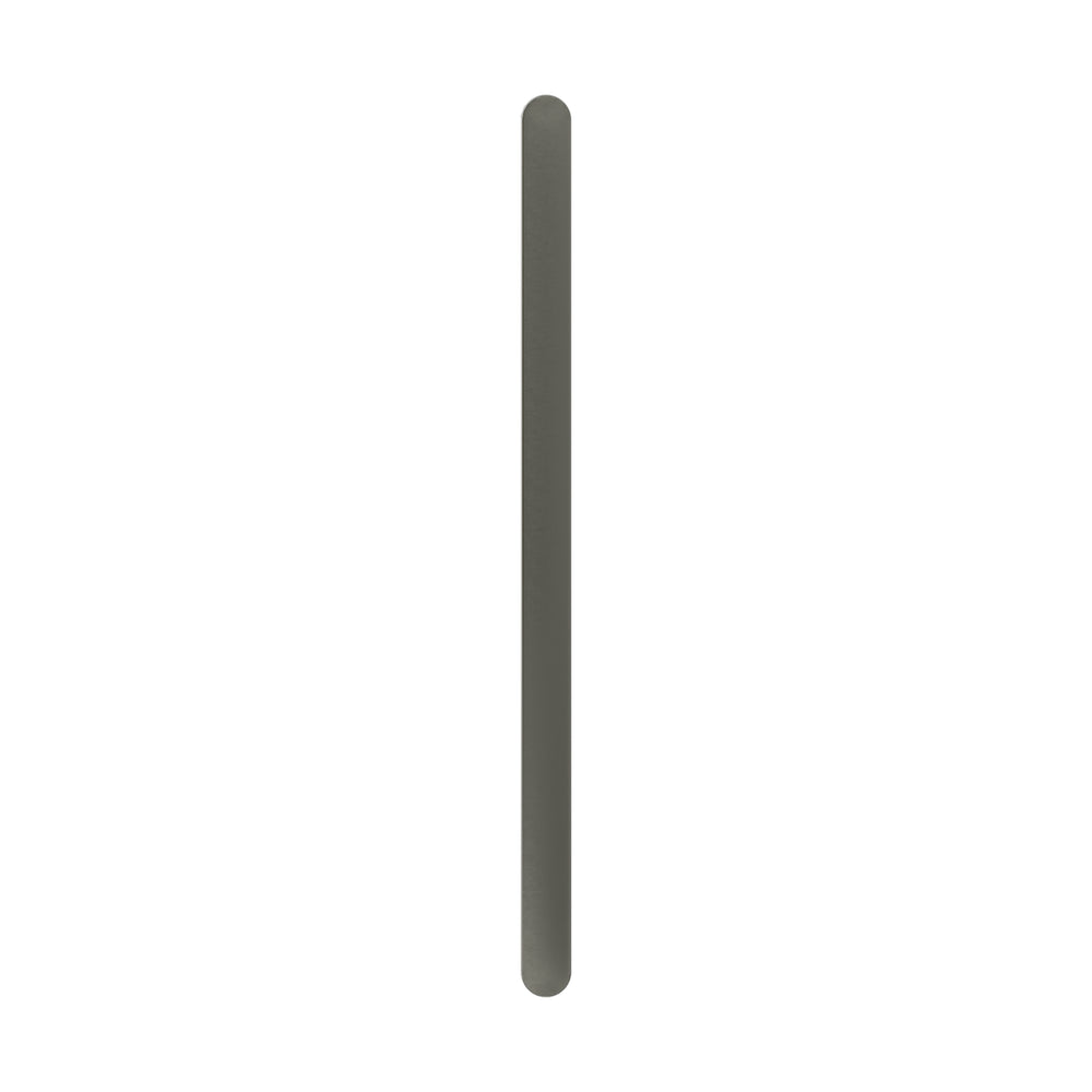 LINSOL ALLEGRA VERTICAL FLAT BAR HEATED TOWEL RAIL GUN METAL 905MM