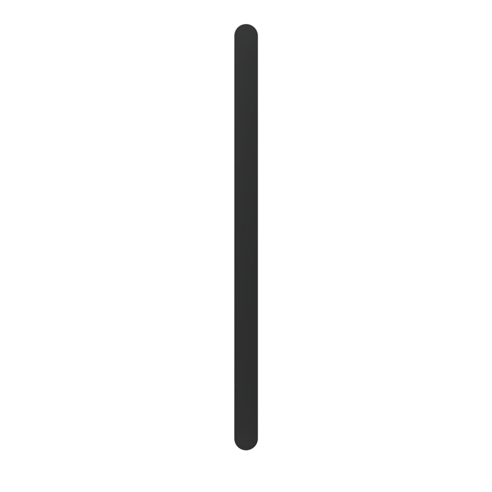 LINSOL ALLEGRA VERTICAL FLAT BAR HEATED TOWEL RAIL MATTE BLACK 905MM