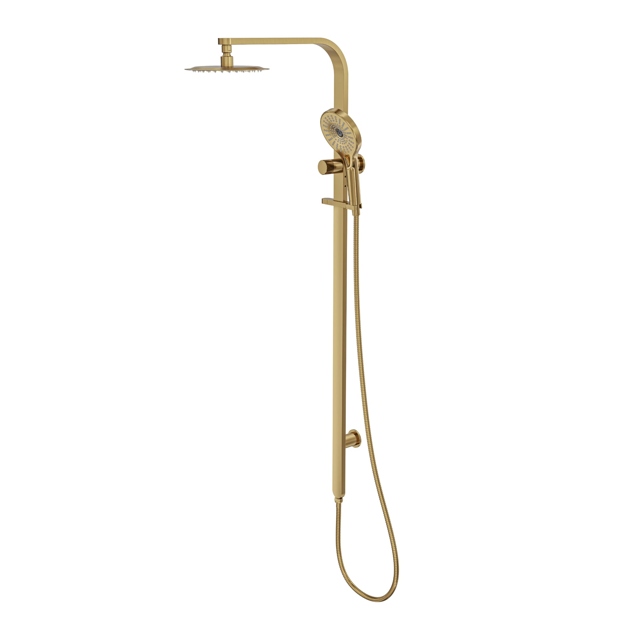 LINSOL OCEANJET TWIN SHOWER 1271MM BRUSHED BRASS