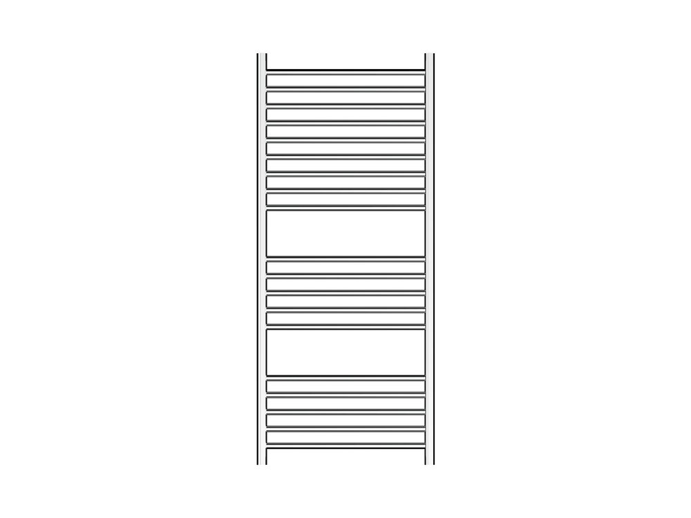 LINSOL ALLEGRA 19-BAR HEATED TOWEL RAIL CHROME 1200MM alternate view