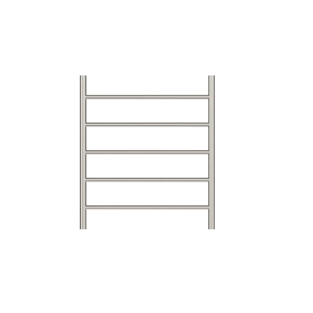 LINSOL AVID 5-BAR HEATED TOWEL RAIL BRUSHED NICKEL 750MM