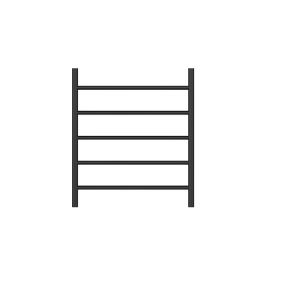 LINSOL AVID LEAD FREE 5-BAR HEATED TOWEL RAIL MATTE BLACK 750MM