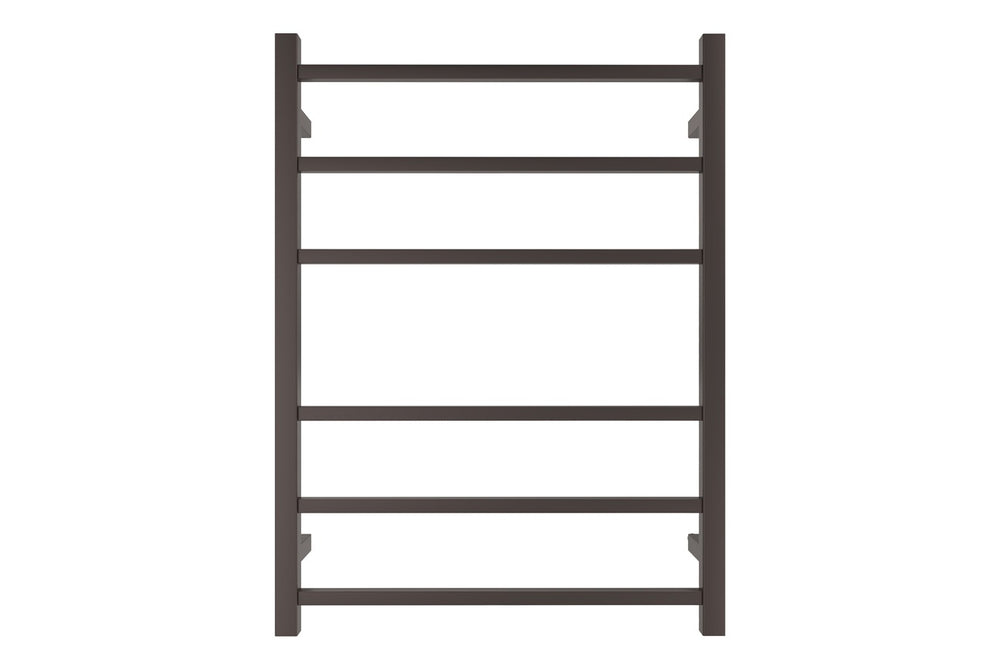LINSOL SPIRIT 6 BAR HEATED TOWEL RAIL GUN METAL 800MM