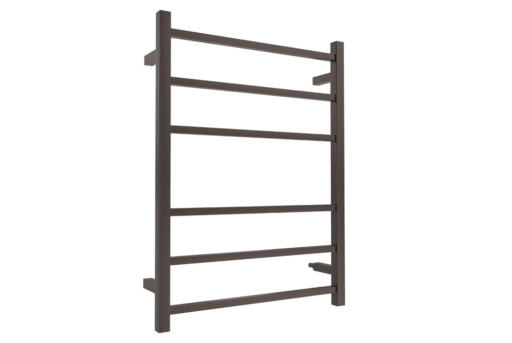 LINSOL SPIRIT 6 BAR HEATED TOWEL RAIL GUN METAL 800MM