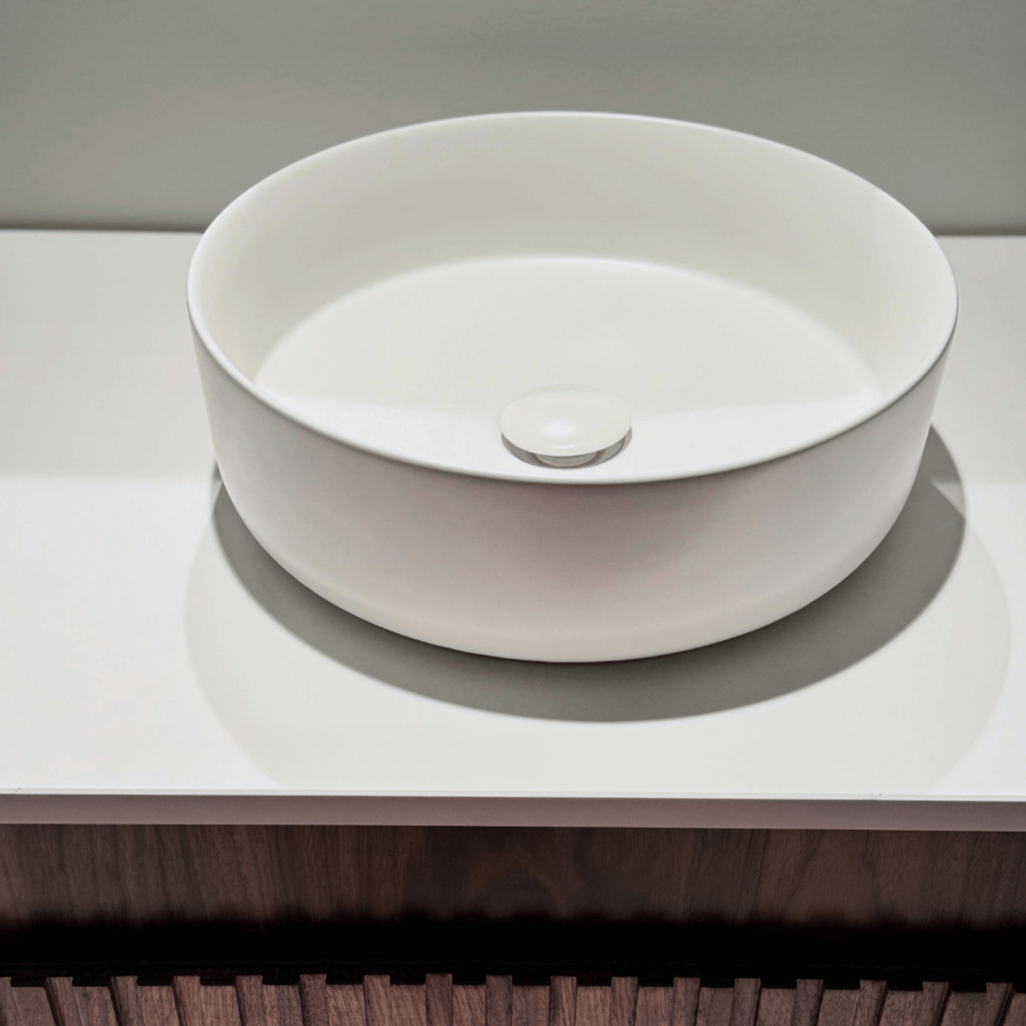 JOINERY BY BEARS ASHTON WALNUT 900MM SINGLE BOWL WALL HUNG VANITY PACKAGE