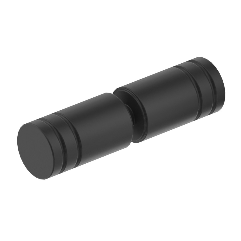 BELLA VISTA ROUND SLOTTED SHOWER SCREEN HANDLE BLACK