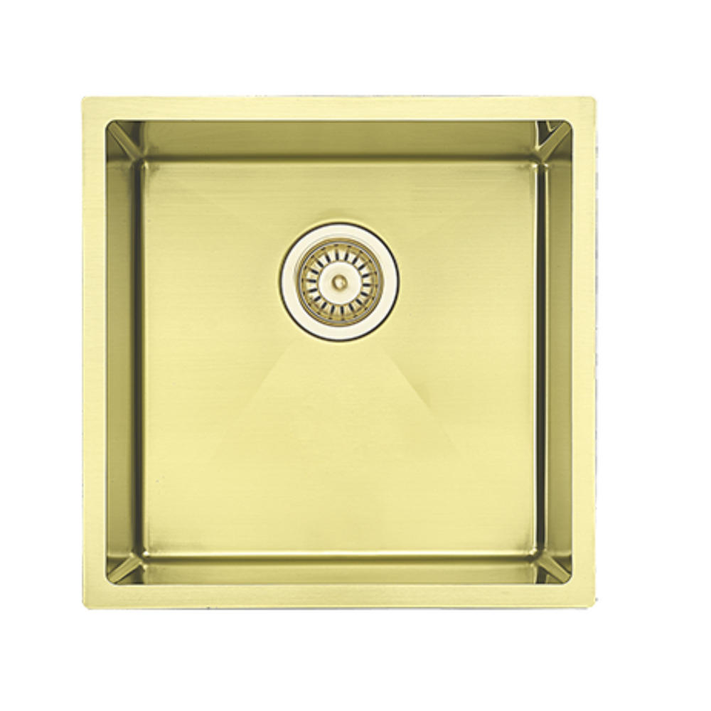 BELLA VISTA LUMINARE SINGLE BOWL KITCHEN SINK FRENCH GOLD 440MM