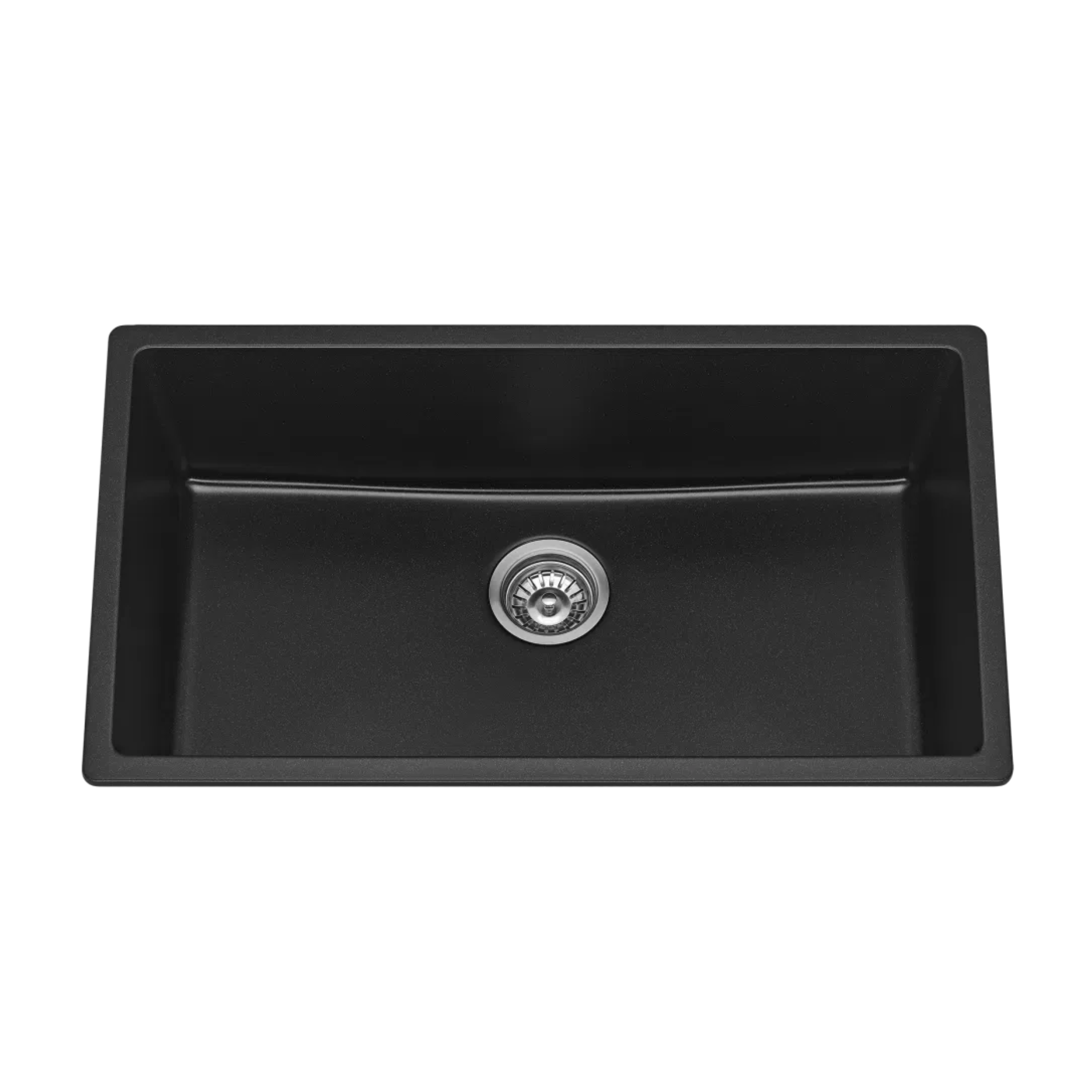 BELLA VISTA FOMOS SINGLE BOWL GRANITE KITCHEN SINK BLACK 790MM