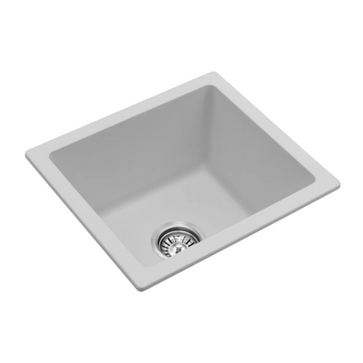 BELLA VISTA FOMOS SINGLE BOWL GRANITE KITCHEN SINK WHITE 460MM