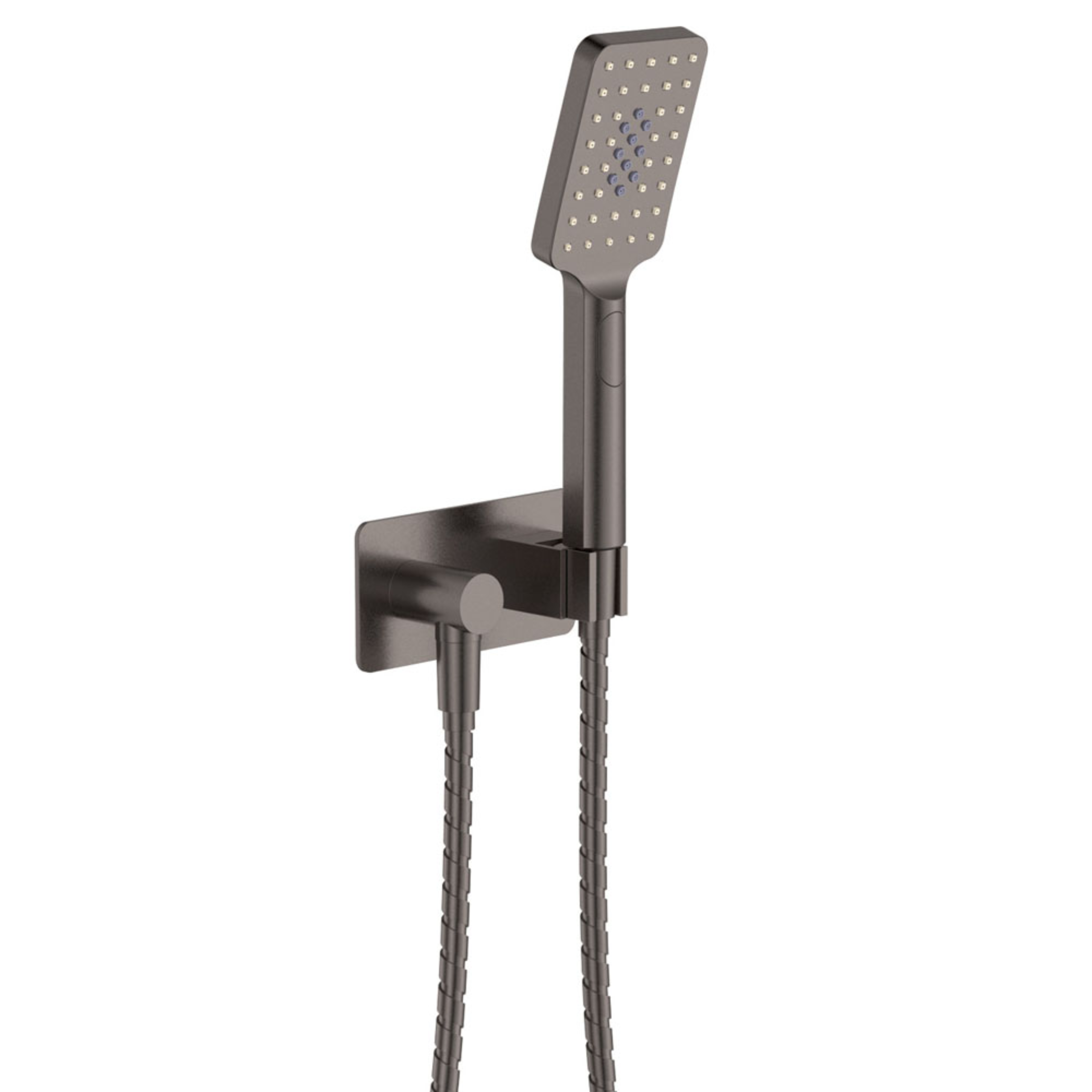 FIENZA TONO RECTANGULAR PLATE HAND SHOWER GUN METAL