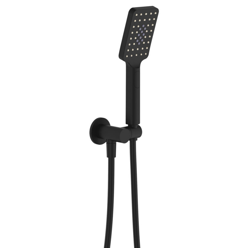 FIENZA TONO ROUND PLATE HAND SHOWER MATTE BLACK