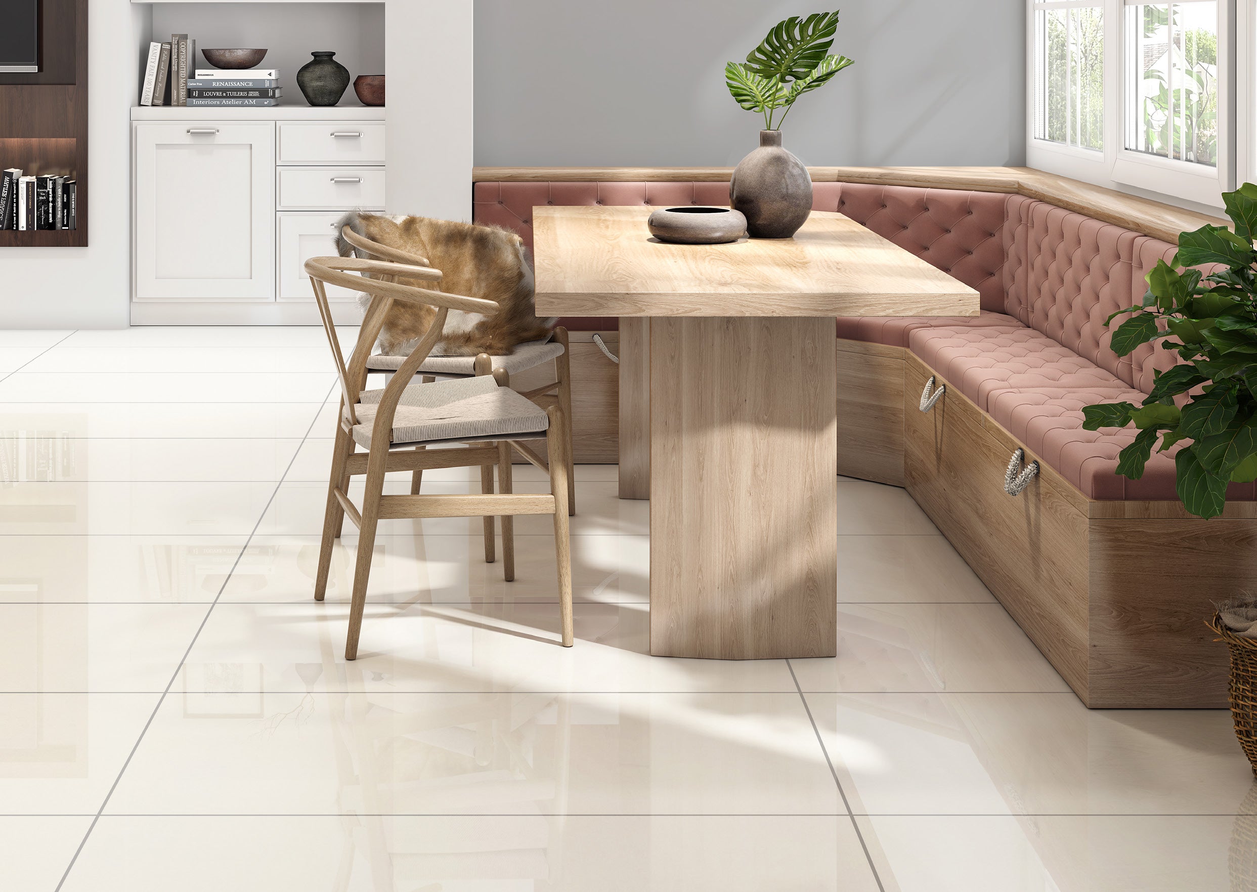 ELITE IMPORTERS IMPORTERS JUST WHITE GLOSS 600X1200MM RECTANGULAR TILE (PER BOX)