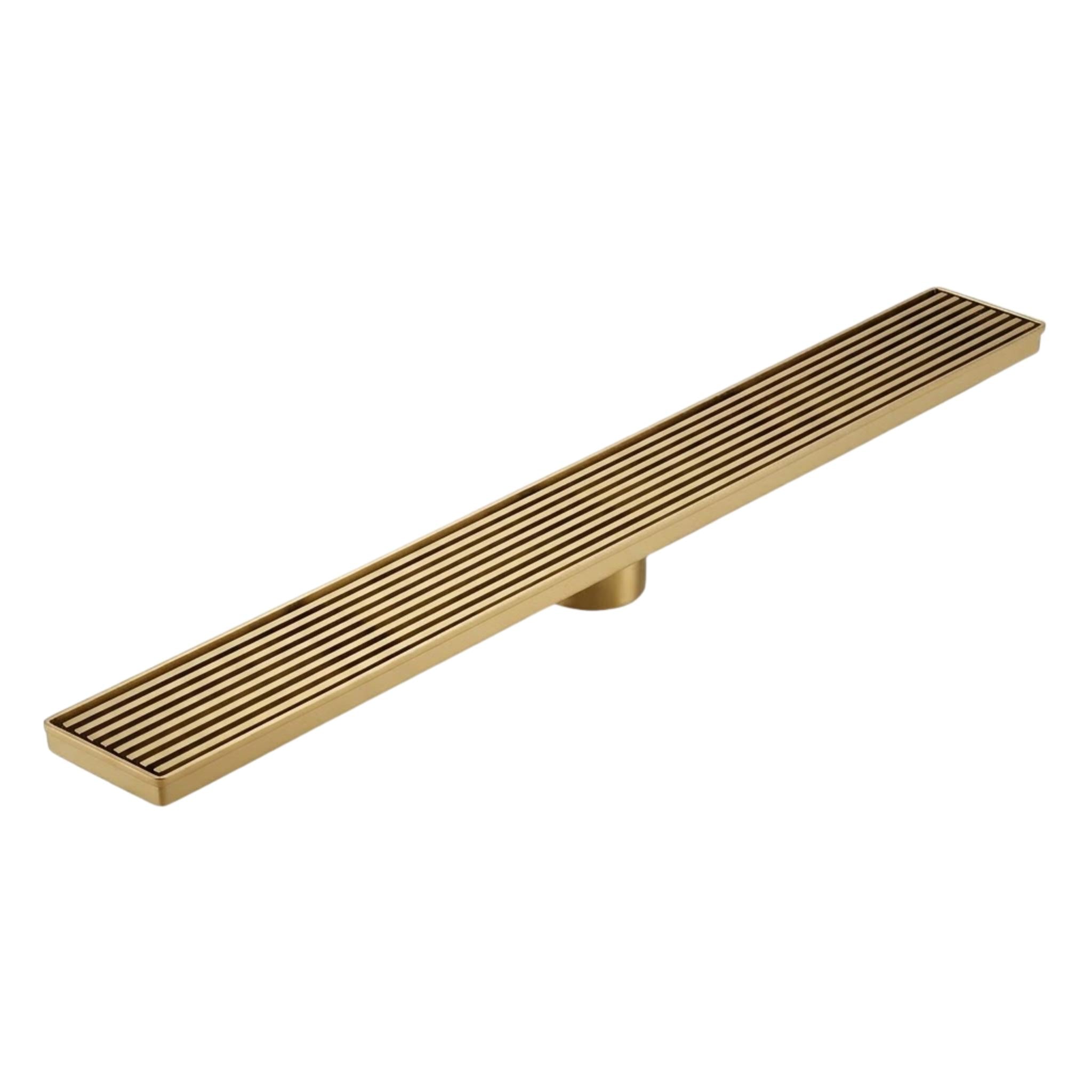 VITO GRATED FLOOR CHANNEL DRAIN GOLD (MULTIPLE SIZES AVAILABLE)