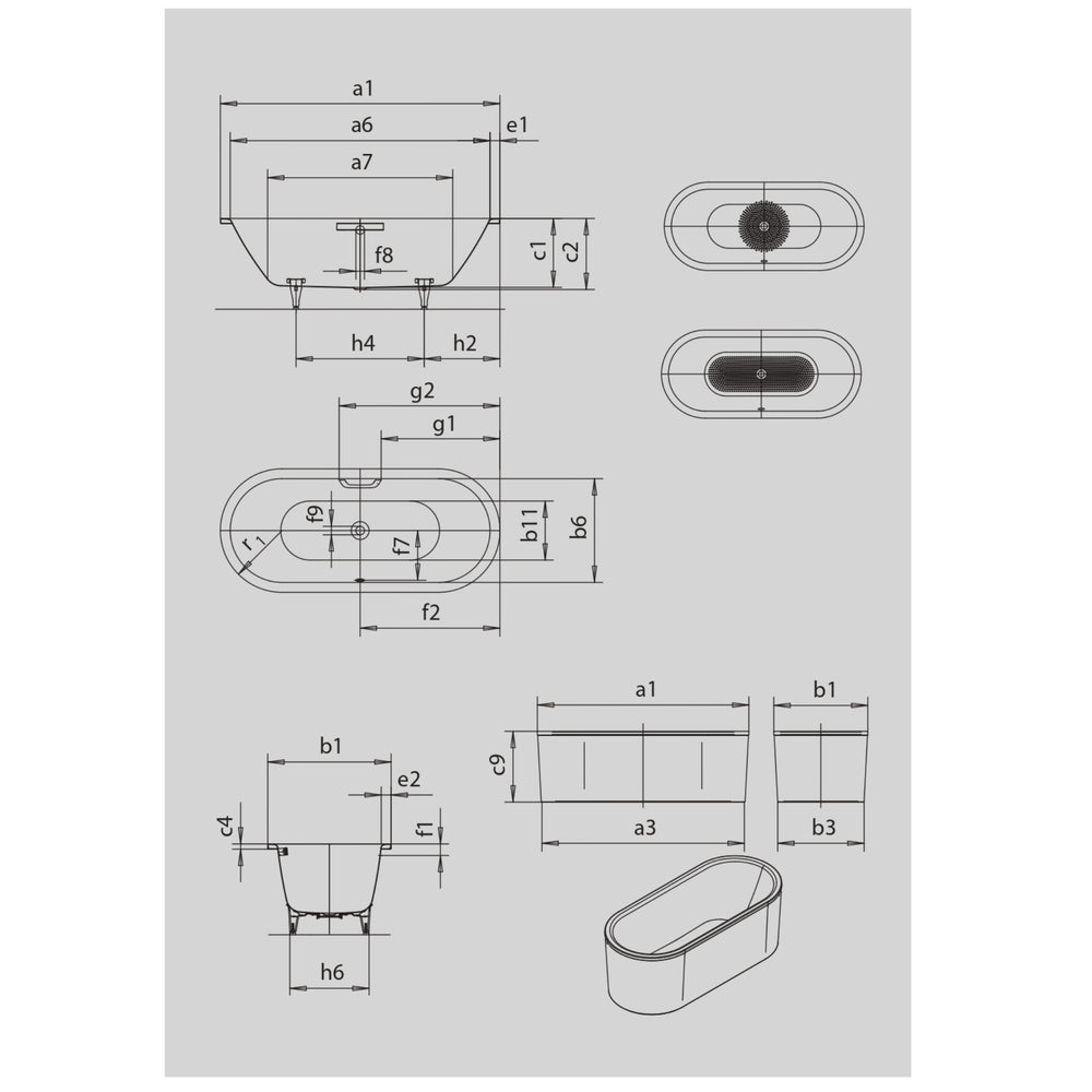 KALDEWEI CLASSIC DUO OVAL ENAMEL STEEL SPA BATHTUB WITH MULTIPOINT AIR SPA SYSTEM ALPINE GLOSS WHITE (AVAILABLE IN 1600MM, 1700MM AND 1800MM)