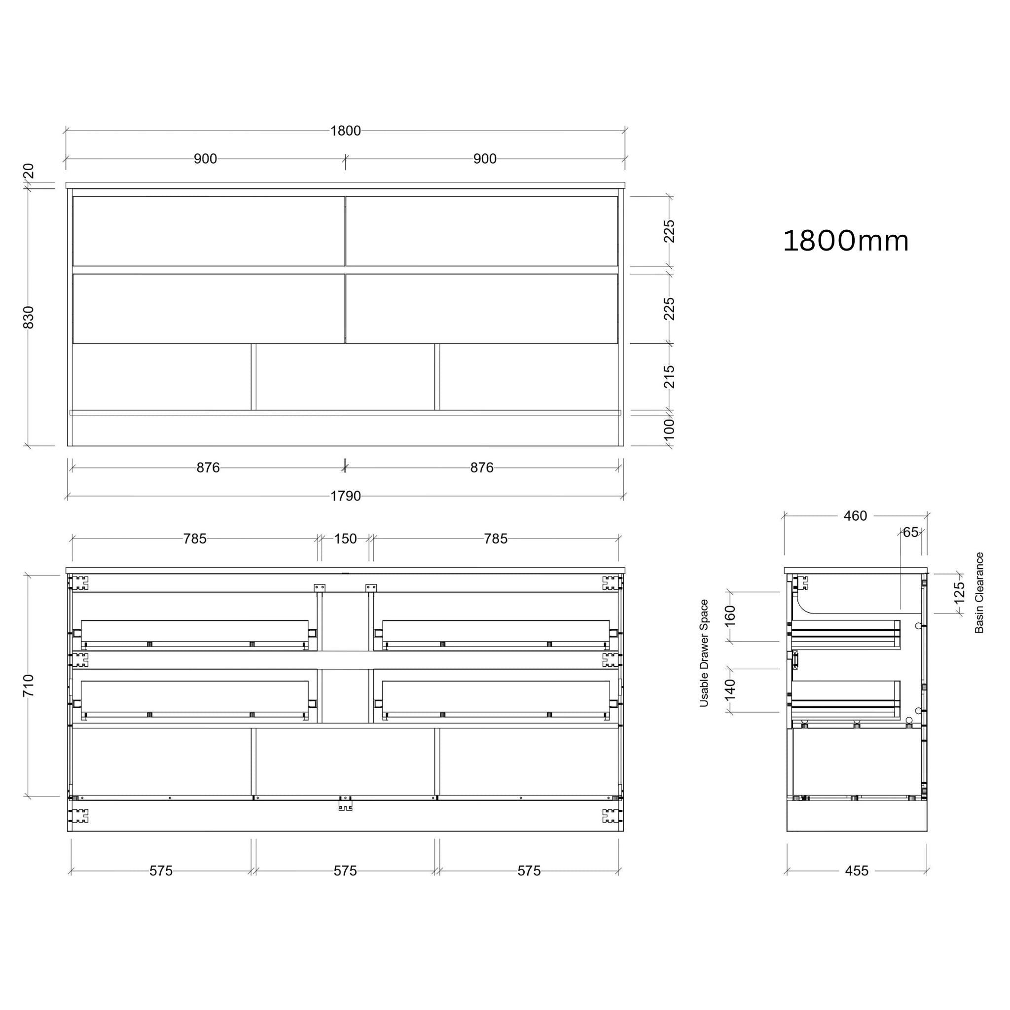 TIMBERLINE KANSAS CUSTOM FLOOR STANDING VANITY (ALL SIZING)