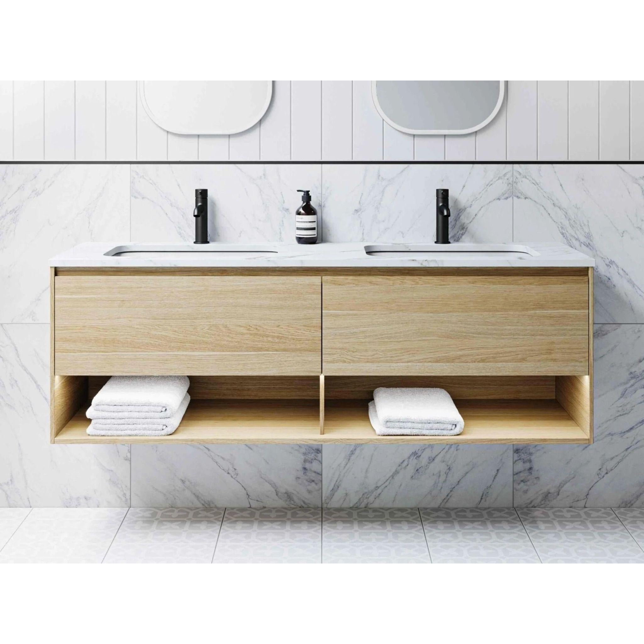 TIMBERLINE KANSAS CUSTOM WALL HUNG VANITY (ALL SIZING)