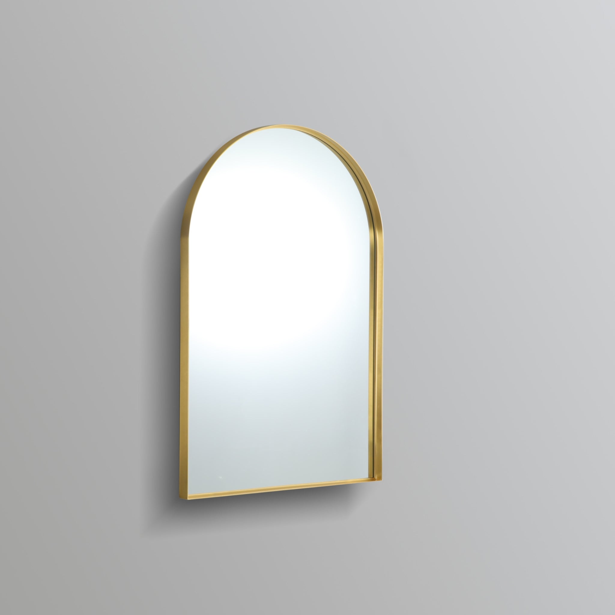 POSEIDON OLIVIA ARCH YELLOW GOLD FRAMED MIRROR 600X900MM