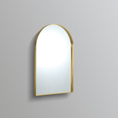 POSEIDON AURA ARCH ALUMINIUM FRAMED MIRROR YELLOW GOLD 600X900MM