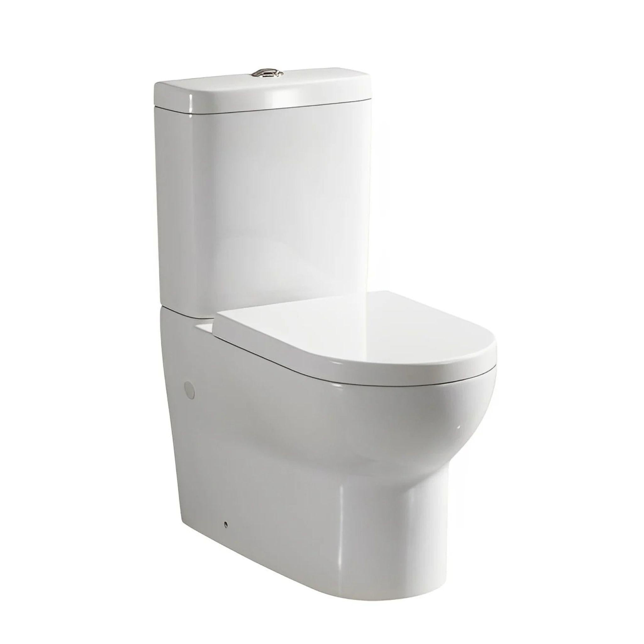 POSEIDON POLO BACK TO WALL TOILET SUITE GLOSS WHITE