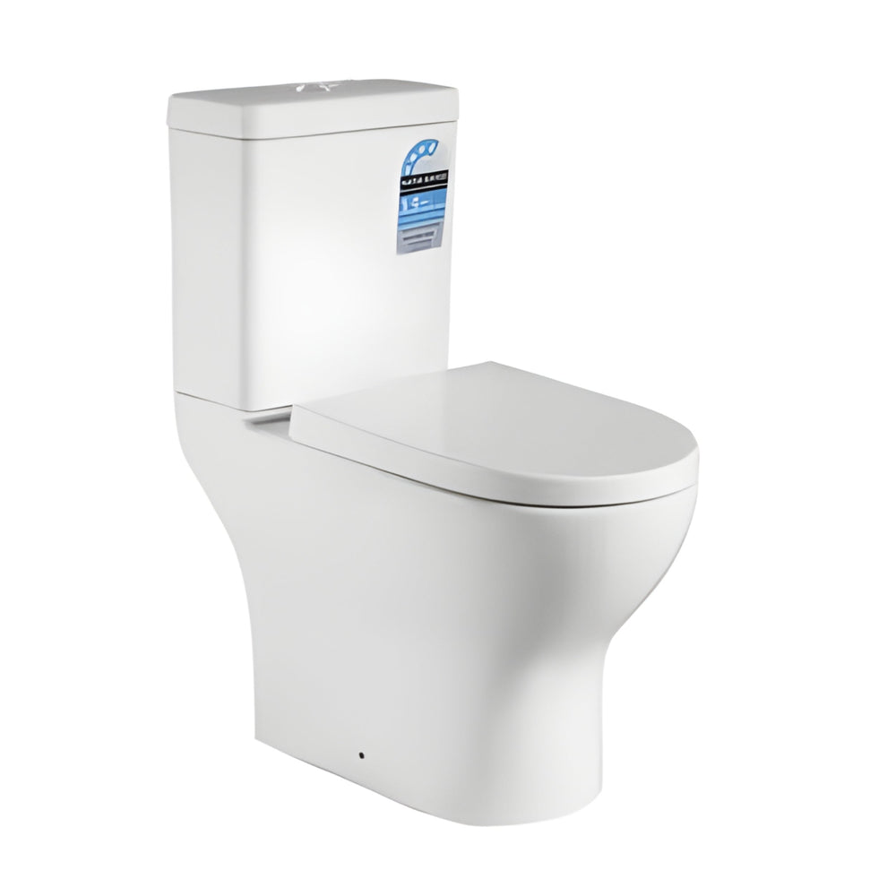 POSEIDON BELA SKEW TOILET SUITE GLOSS WHITE