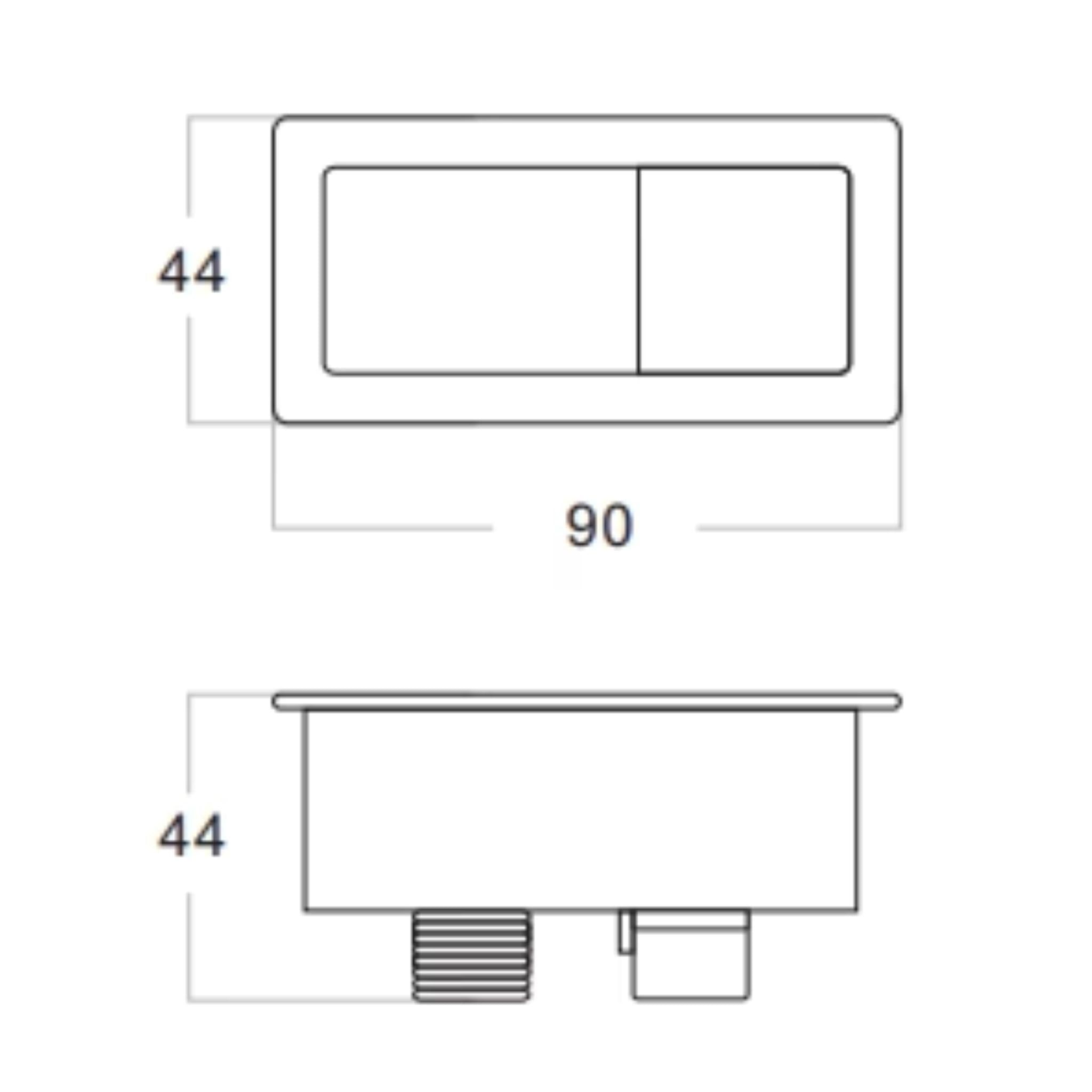 POSEIDON AVIS RIMLESS BACK TO WALL TOILET SUITE MATTE WHITE
