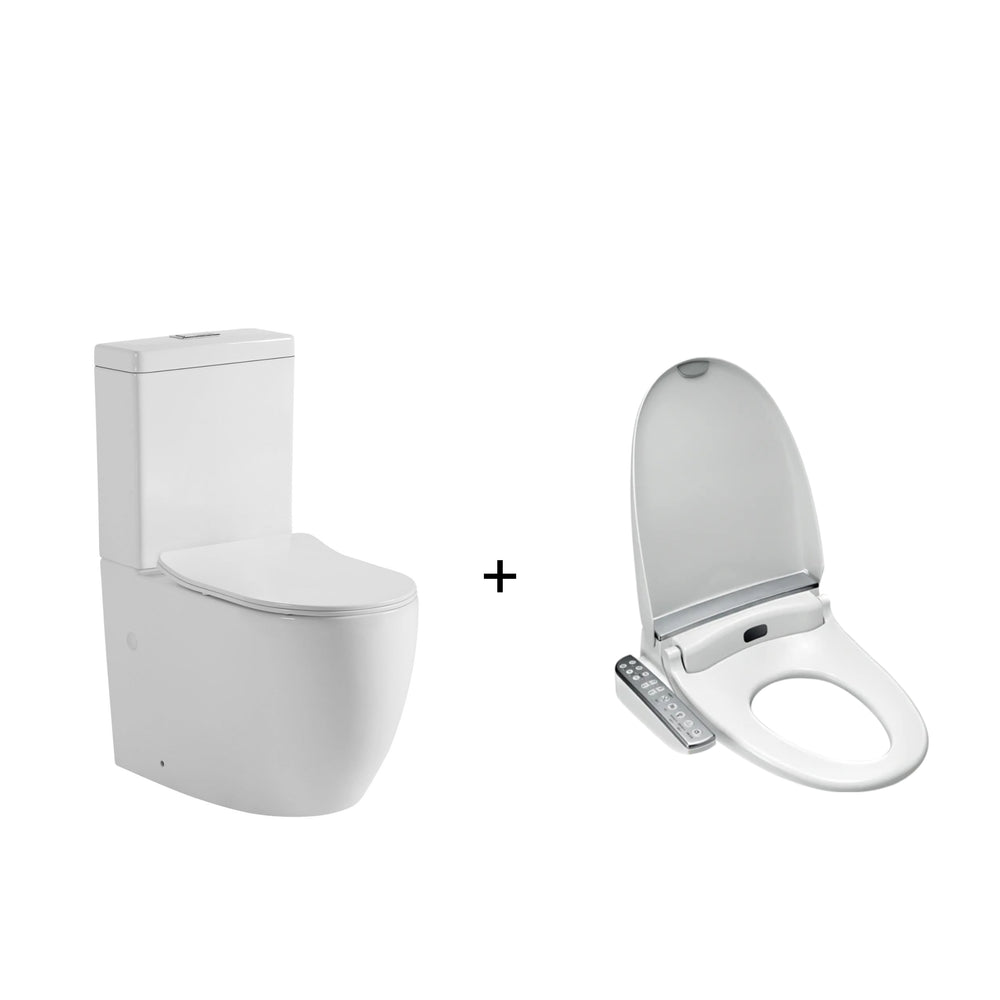 KOHLER X ENGLEFIELD ELECTRONIC BIDET SEAT W/ SIDE CONTROL AND VEDA BTW TOILET SUITE PACKAGE ELONGATED GLOSS WHITE