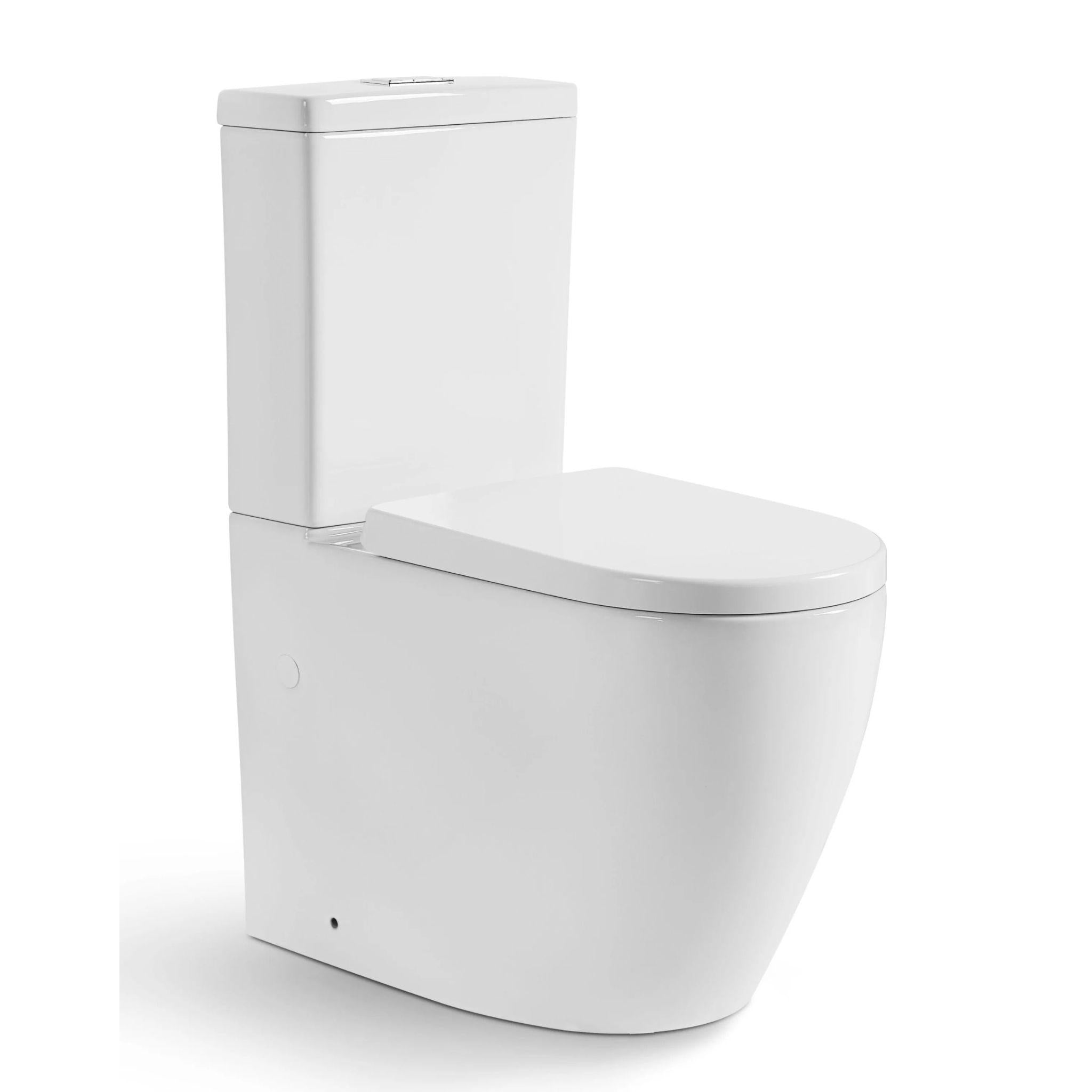 POSEIDON ELVERA BACK TO WALL TOILET SUITE GLOSS WHITE