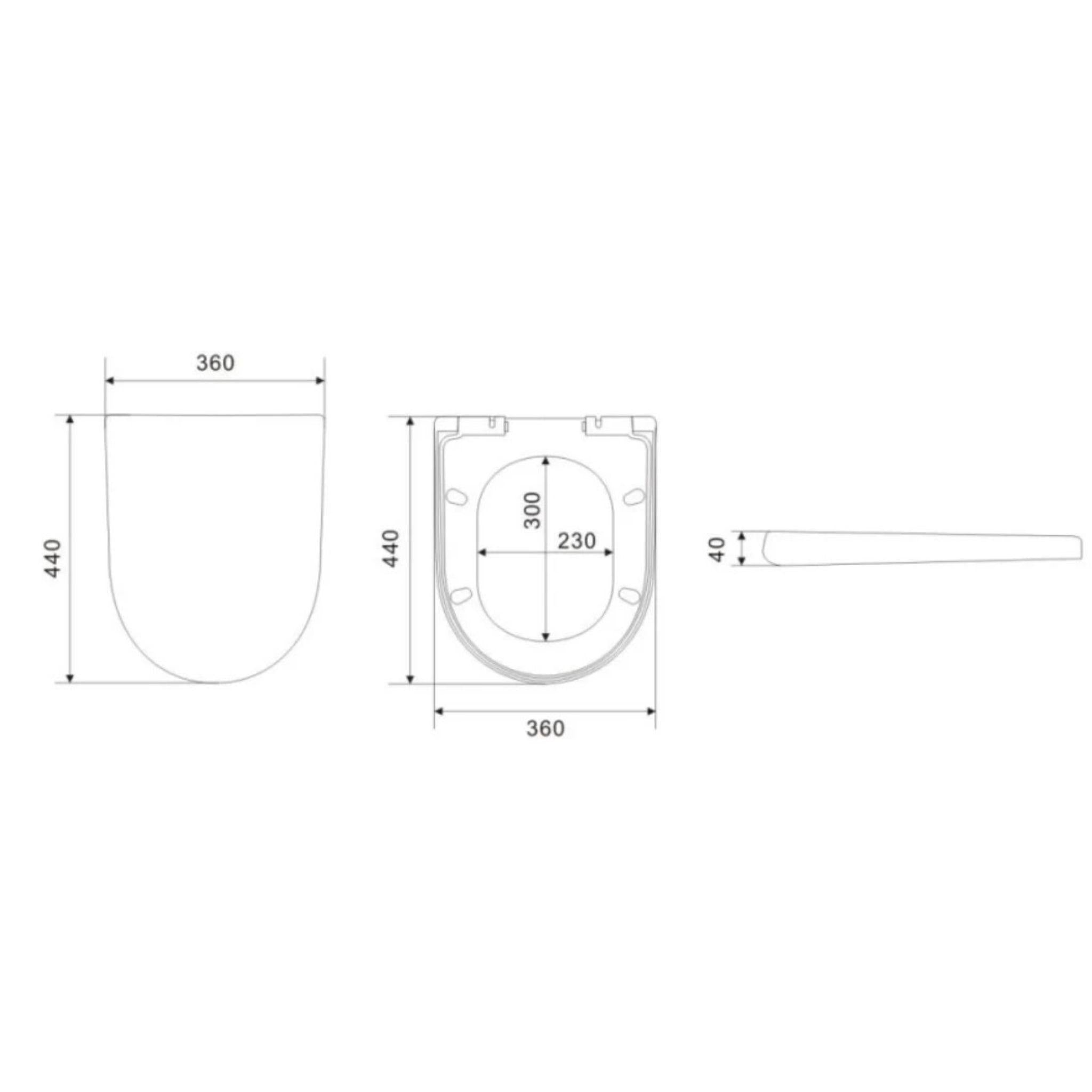 POSEIDON AVERY WALL HUNG PAN GLOSS WHITE