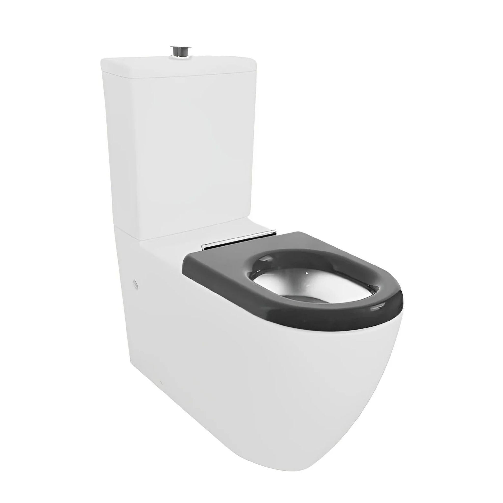 POSEIDON ASTA DISABLE RIMLESS TOILET RIMLESS FLUSH PAN GLOSS WHITE