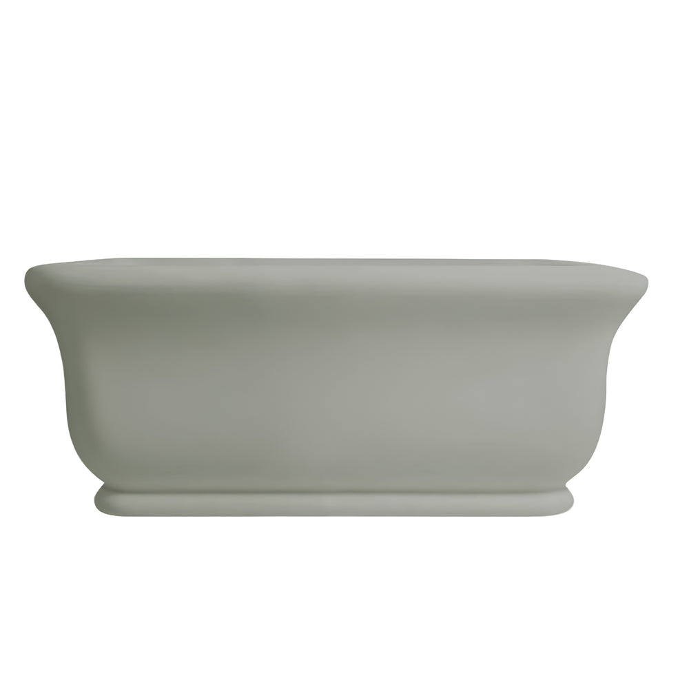 TURNER HASTINGS KIRKHAM TITANCAST FREESTANDING NON OVERFLOW BATHTUB INDUSTRIAL GREY (AVAILABLE IN 1600MM AND 1800MM)