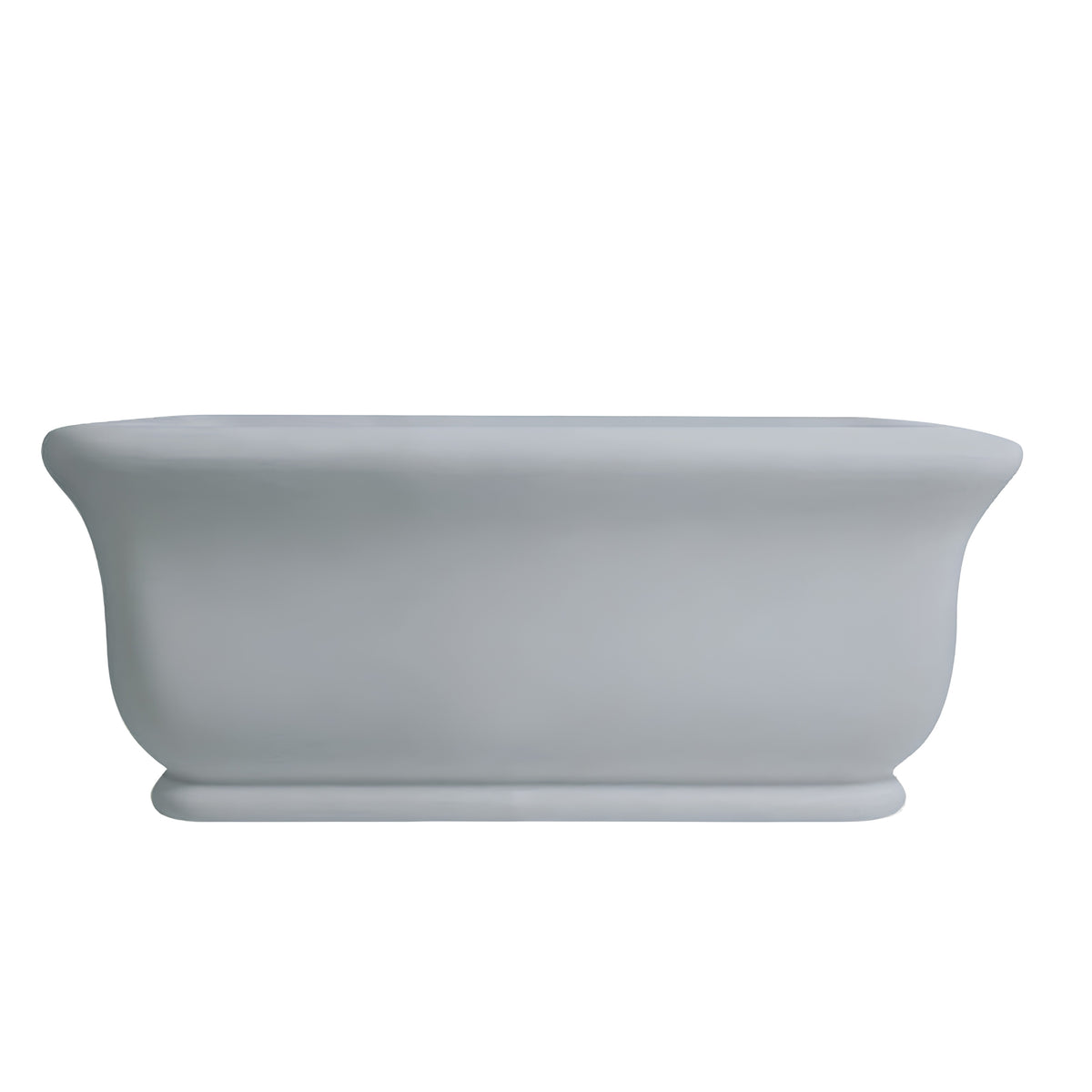TURNER HASTINGS KIRKHAM TITANCAST FREESTANDING OVERFLOW BATHTUB POWDER GREY (AVAILABLE IN 1600MM AND 1800MM)