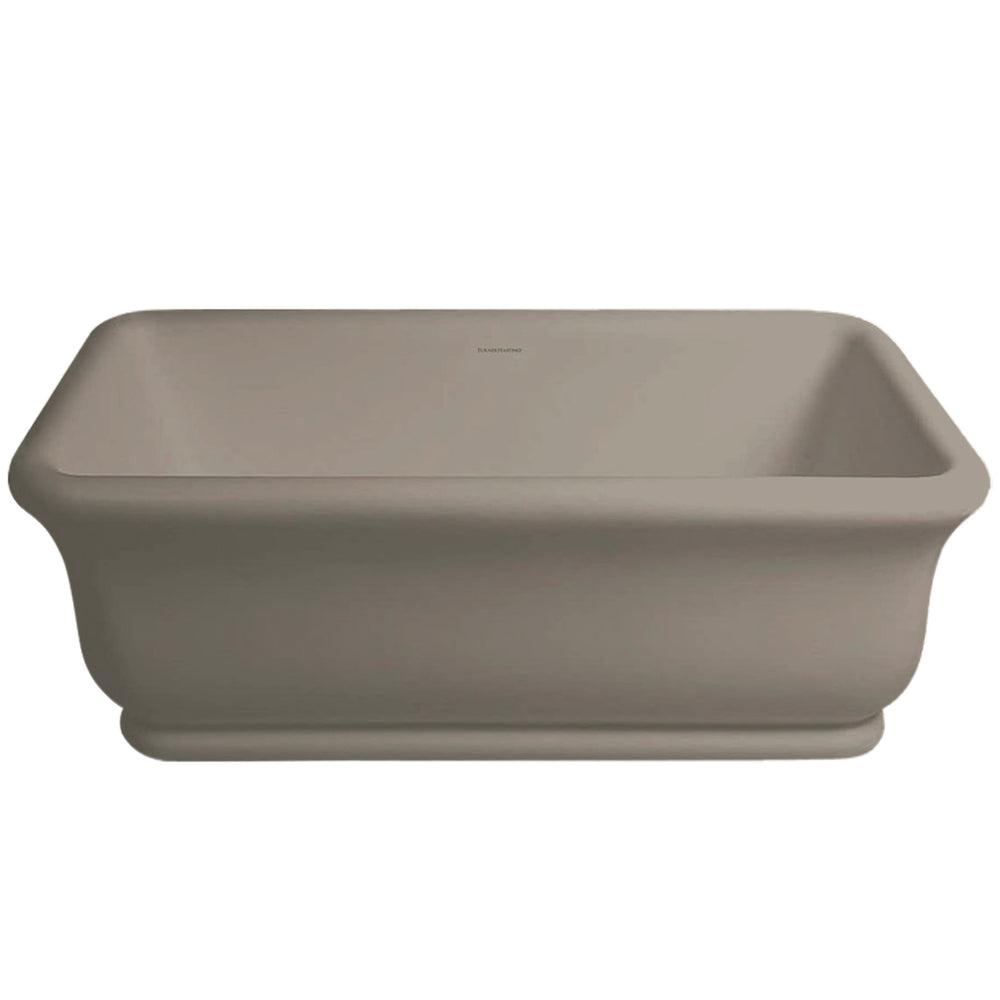 TURNER HASTINGS KIRKHAM TITANCAST FREESTANDING NON OVERFLOW BATHTUB LIGHT FAWN 1800MM
