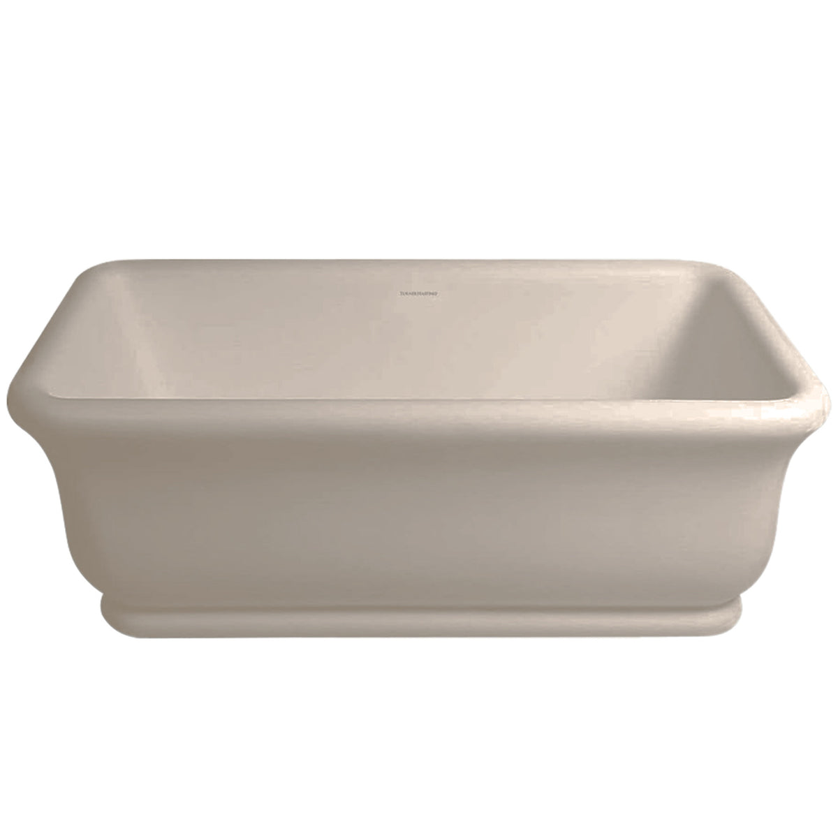 TURNER HASTINGS KIRKHAM TITANCAST FREESTANDING NON OVERFLOW BATHTUB NATURAL LINEN 1800MM