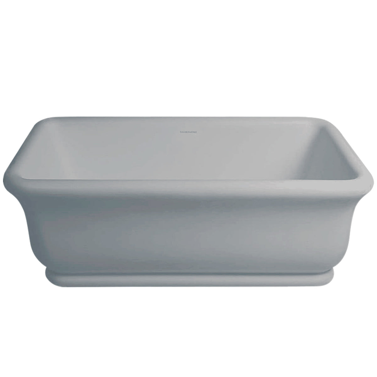 TURNER HASTINGS KIRKHAM TITANCAST FREESTANDING NON OVERFLOW BATHTUB POWDER GREY 1800MM