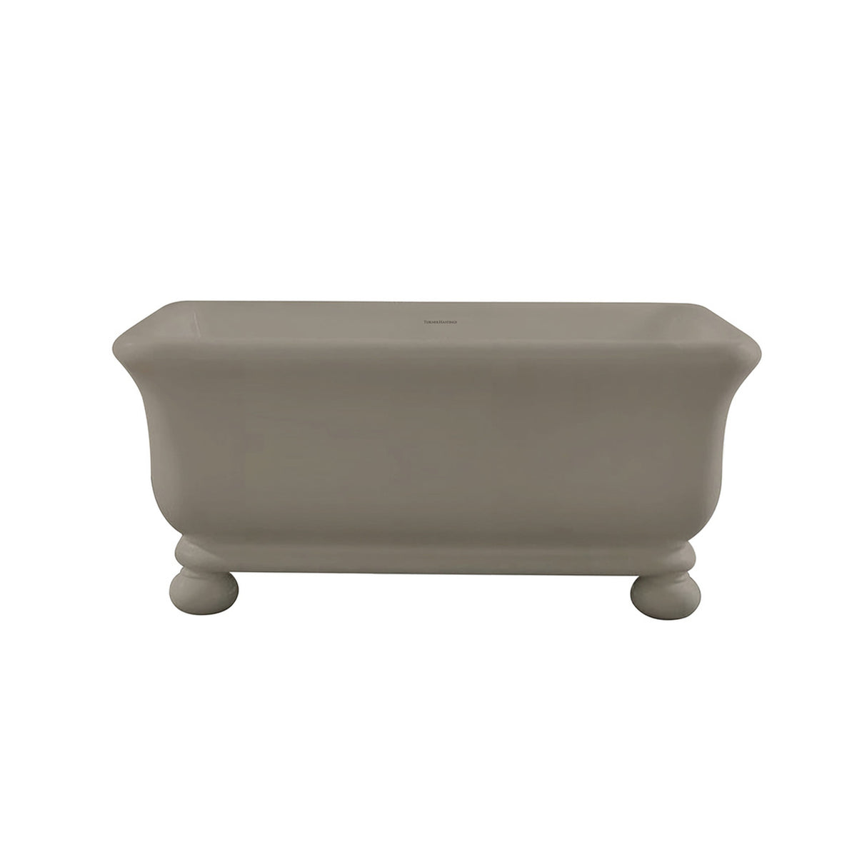TURNER HASTINGS KIRKHAM TITANCAST FREESTANDING NON OVERFLOW BATHTUB WITH BALL FEET LIGHT FAWN (AVAILABLE IN 1600MM AND 1800MM)