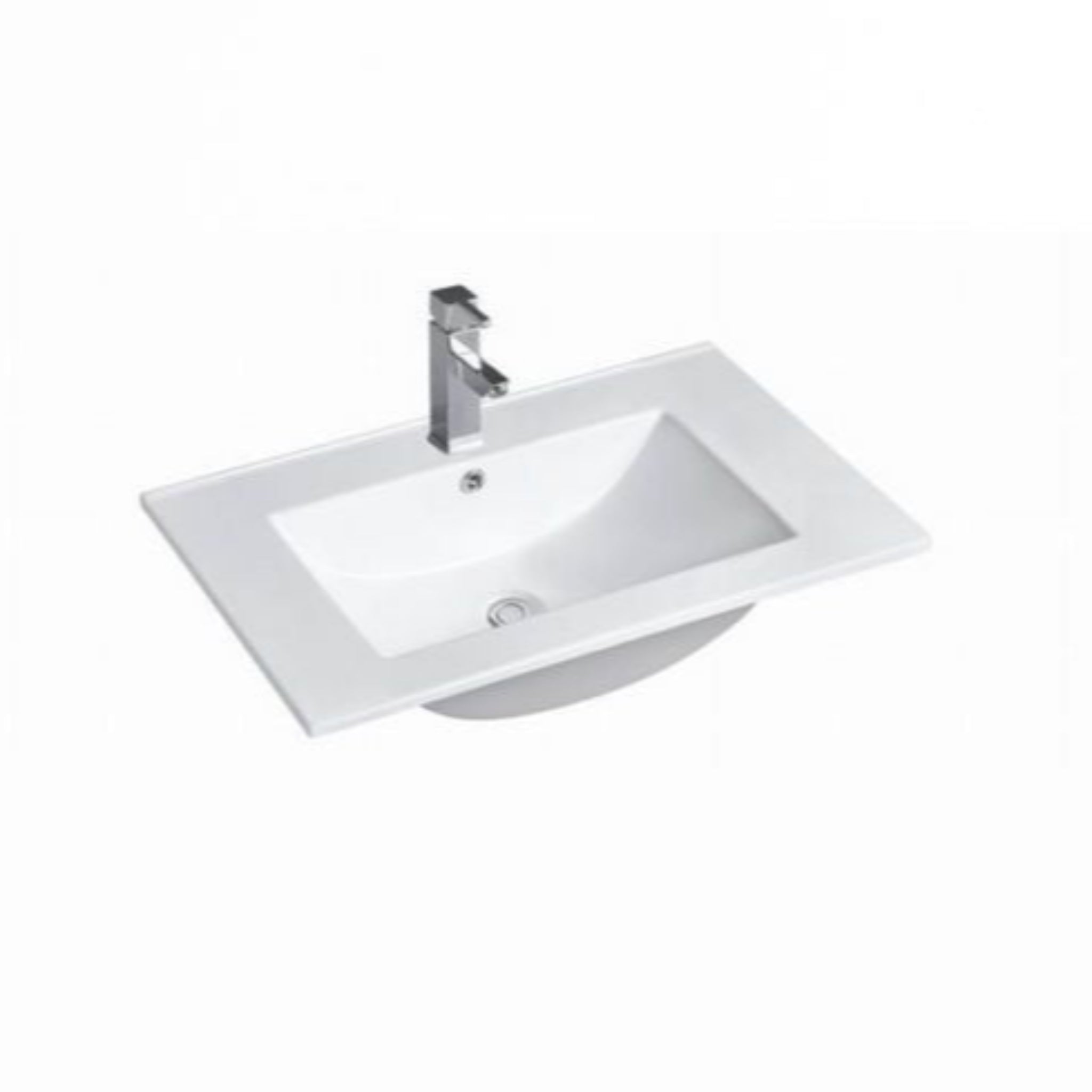 INFINITY KINGO MATTE WHITE 600MM SINGLE BOWL WALL HUNG VANITY