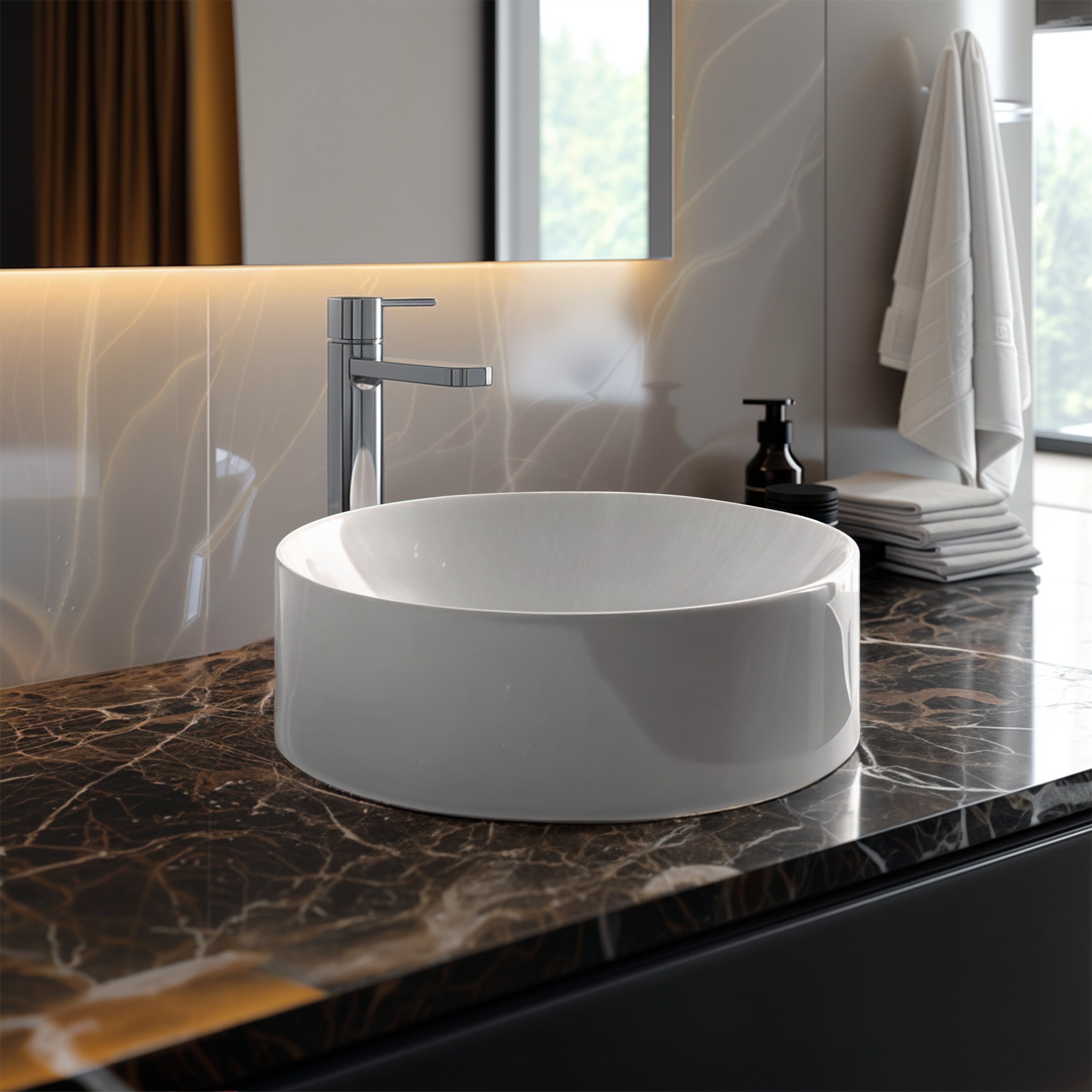 KOHLER CHALICE ABOVE COUNTER BASIN WHITE 420MM