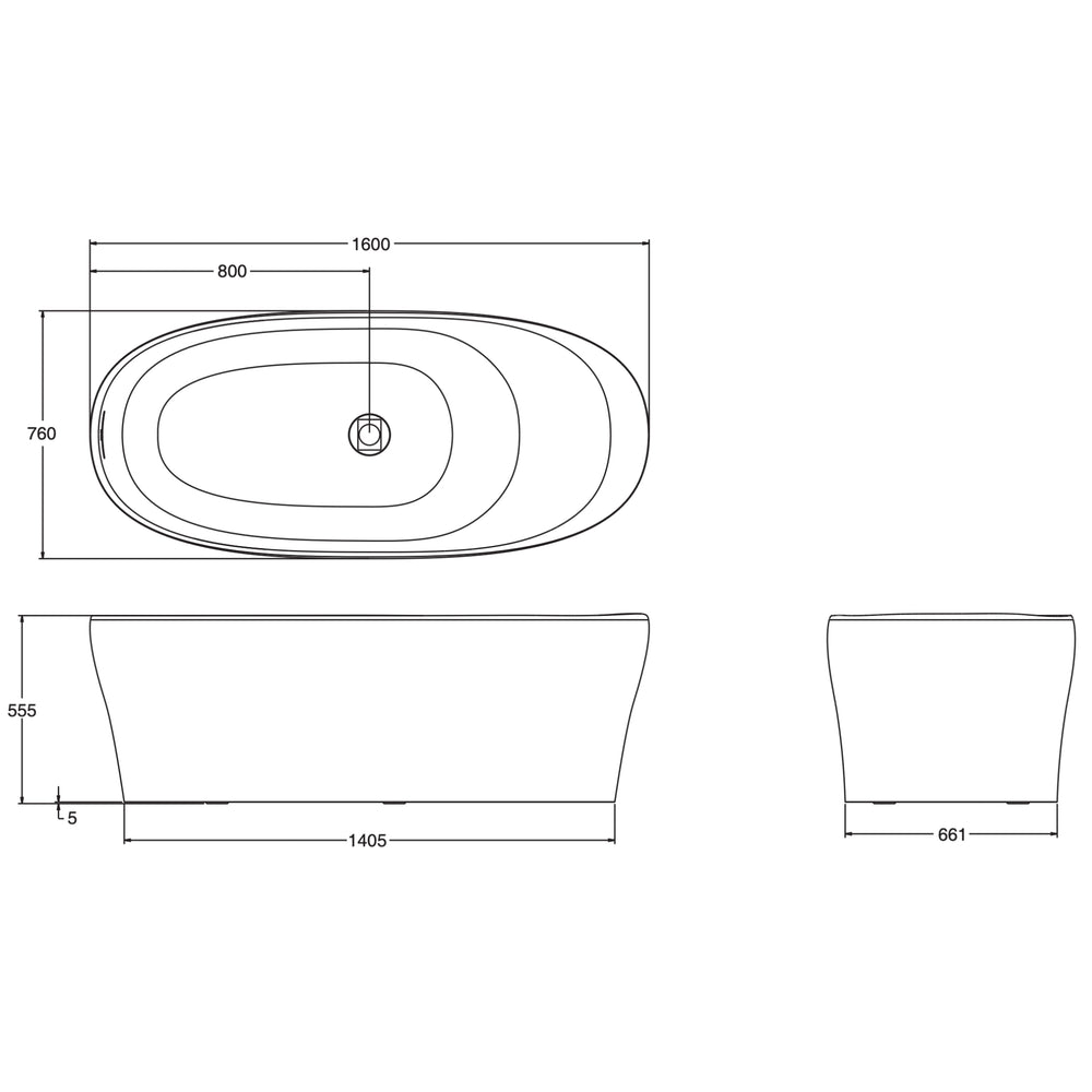 KOHLER KARING LITHOCAST FREESTANDING BATHTUB GLOSS WHITE (AVAILABLE IN 1600MM AND 1700MM)